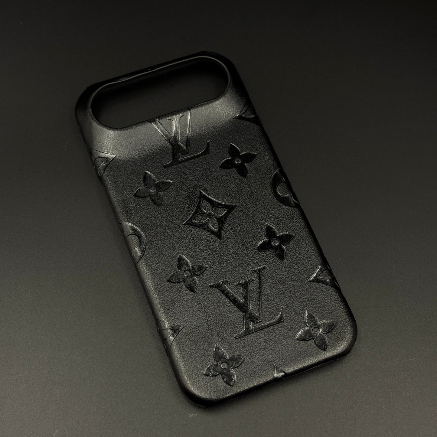 Branded Monogram Pattern Mobile Case Cover for iPhone 17 Air | Artisan Embossed Leather | Premium Feel