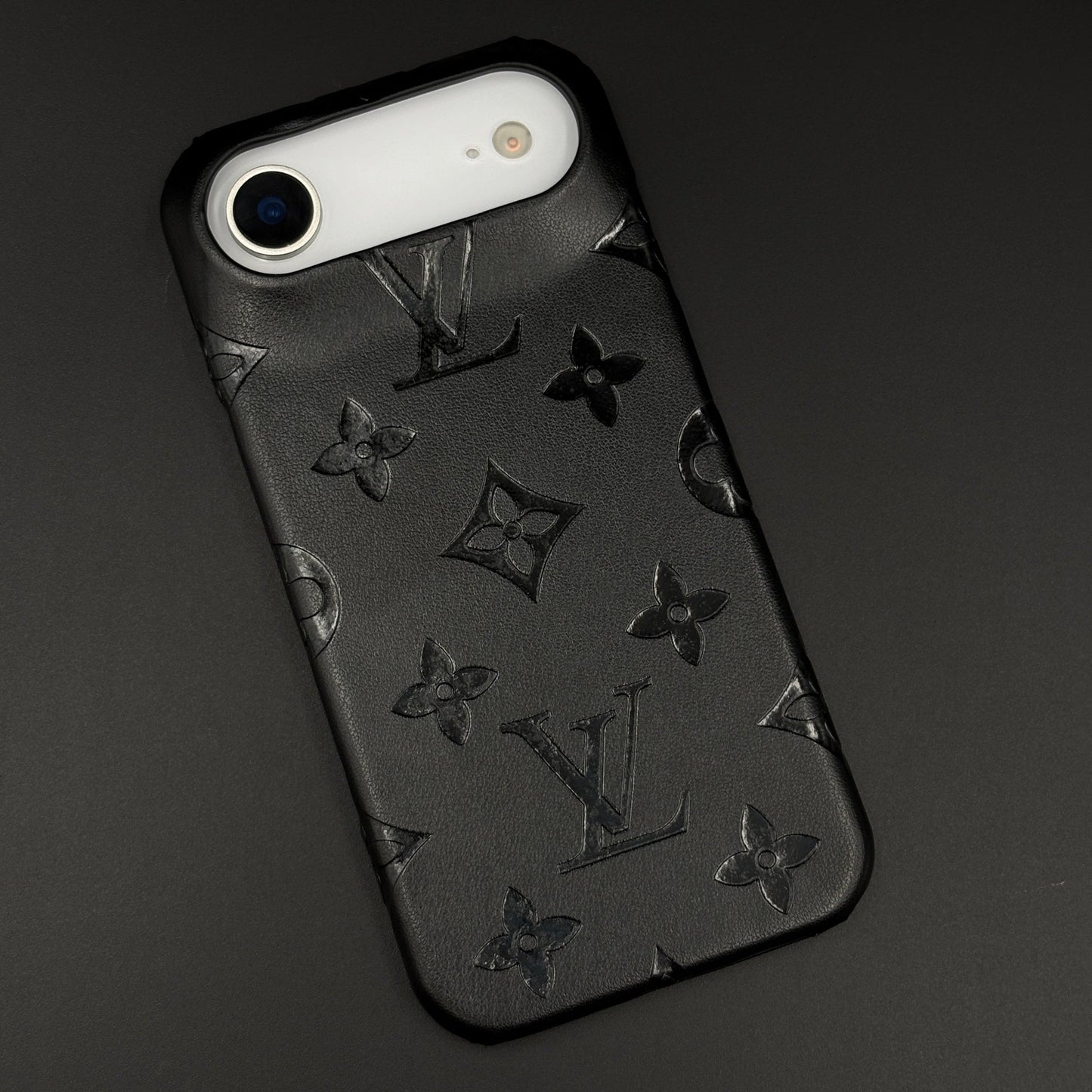 Branded Monogram Pattern Mobile Case Cover for iPhone 17 Air | Artisan Embossed Leather | Premium Feel