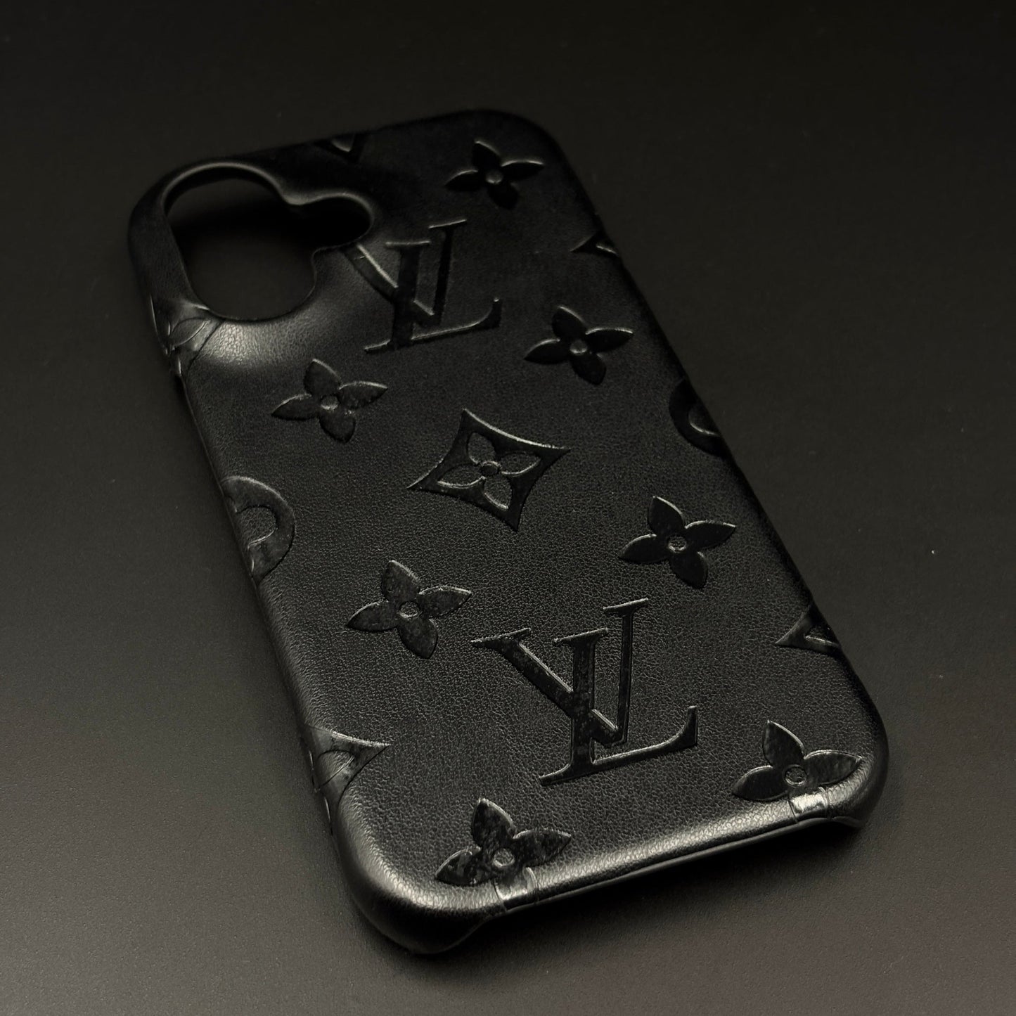Branded Monogram Pattern Mobile Case Cover for iPhone 17 | Artisan Embossed Leather | Premium Feel