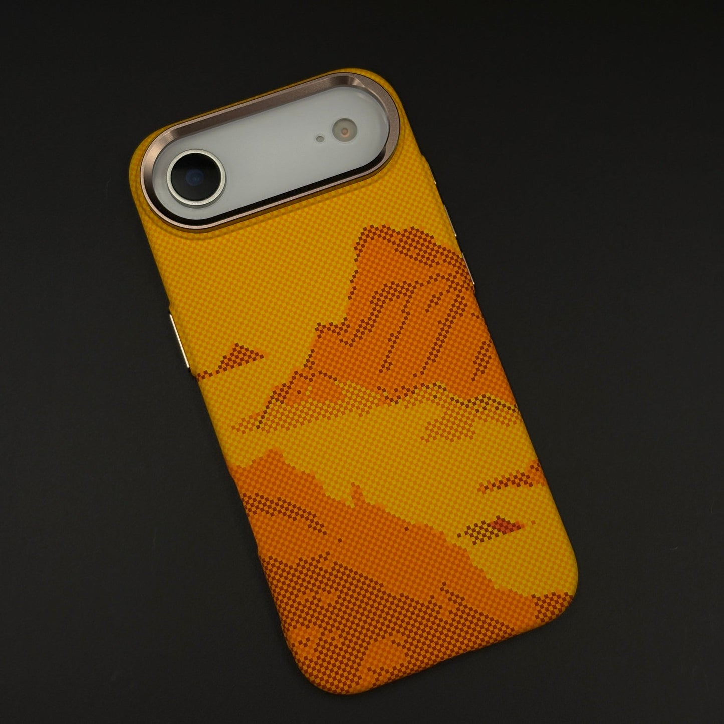 Yellow Canyon Art Slim Mobile Case Cover for iPhone 17 Air | Rare Aramid Texture | Real Carbon Fibre Feel | Hidden MagSafe