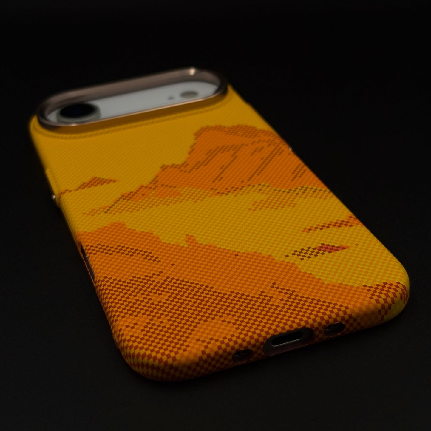 Yellow Canyon Art Slim Mobile Case Cover for iPhone 17 Air | Rare Aramid Texture | Real Carbon Fibre Feel | Hidden MagSafe