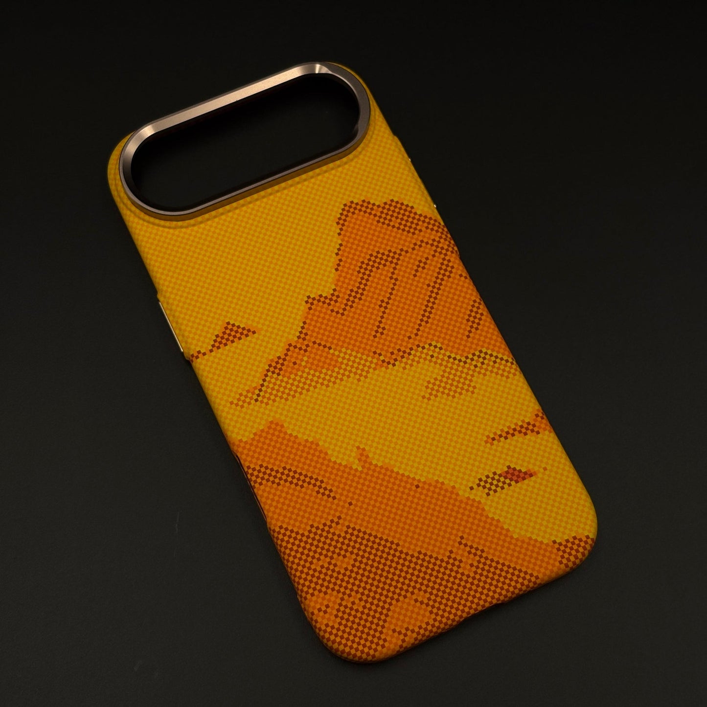Yellow Canyon Art Slim Mobile Case Cover for iPhone 17 Air | Rare Aramid Texture | Real Carbon Fibre Feel | Hidden MagSafe