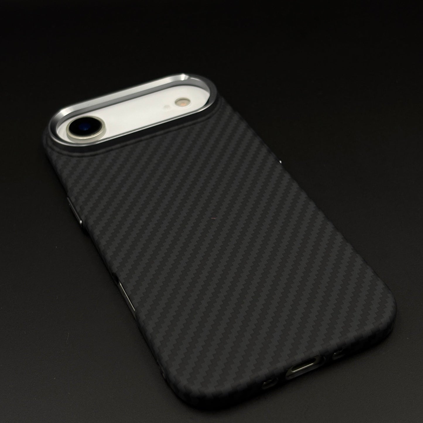 Carbon Fiber Slim Mobile Case Cover for iPhone 17 Air | Rare Aramid Texture Finish | Real Carbon Fibre Feel | Hidden MagSafe