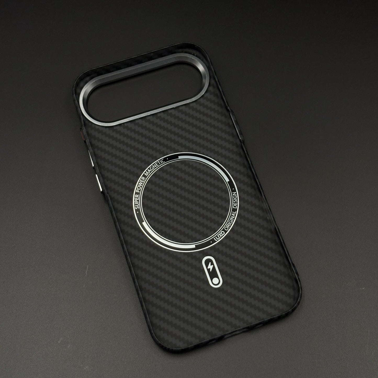 Carbon Fiber Slim Mobile Case Cover for iPhone 17 Air | Rare Aramid Texture Finish | Real Carbon Fibre Feel | Hidden MagSafe