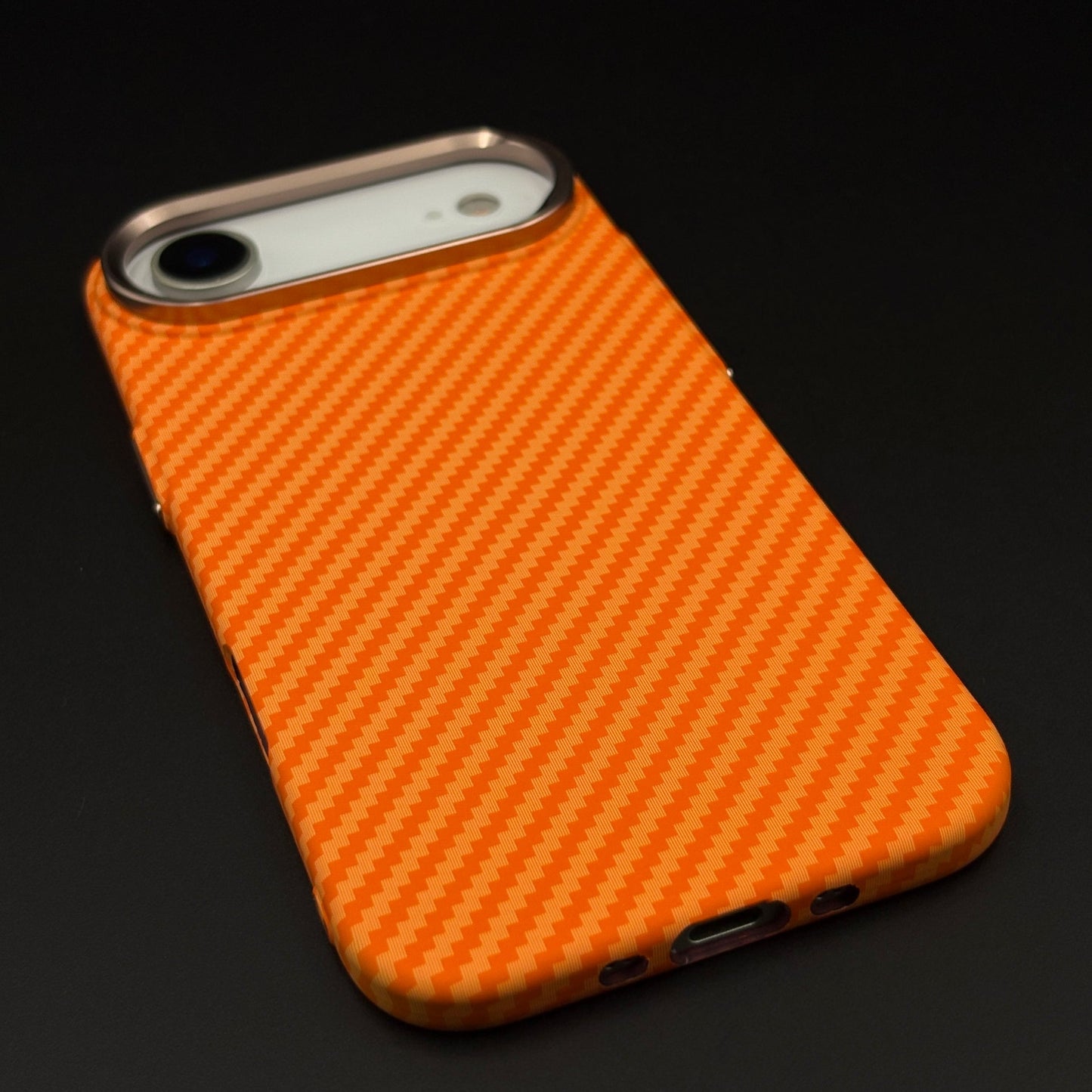 Carbon Fiber Slim Mobile Case Cover for iPhone 17 Air | Rare Aramid Texture Finish | Real Carbon Fibre Feel | Hidden MagSafe