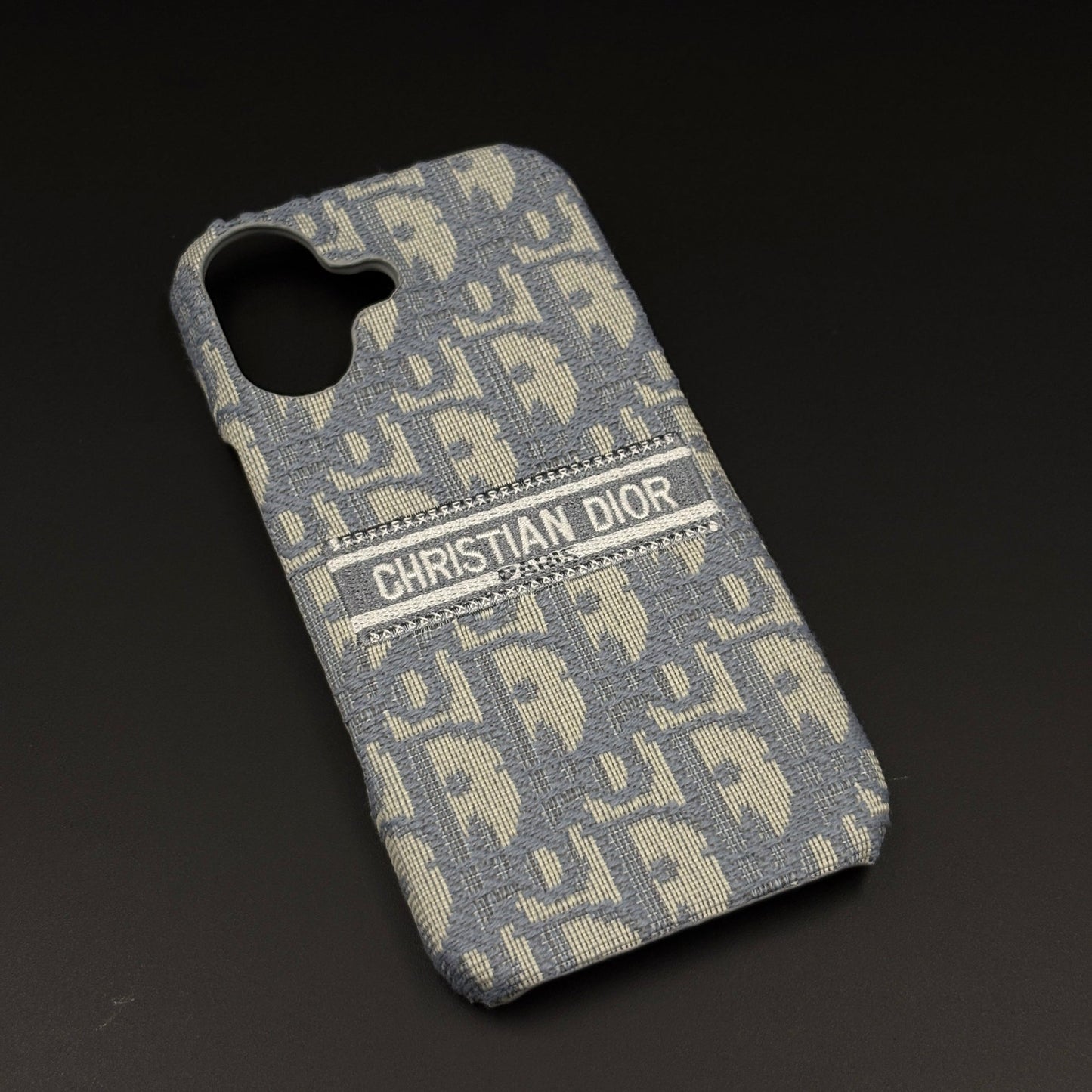 Embroidered Designer Fabric CD Case for iPhone 17 | Sophisticated Slim Cover
