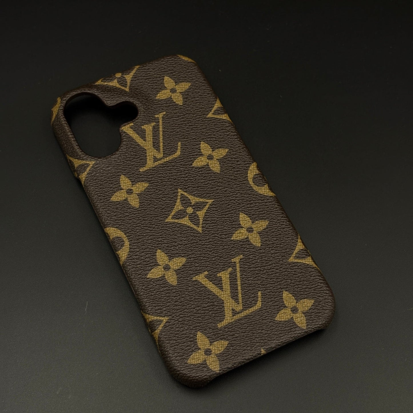 Luxury Brand Borderless Frame PU Leather Case for iPhone 17 | Designer Protective Cover