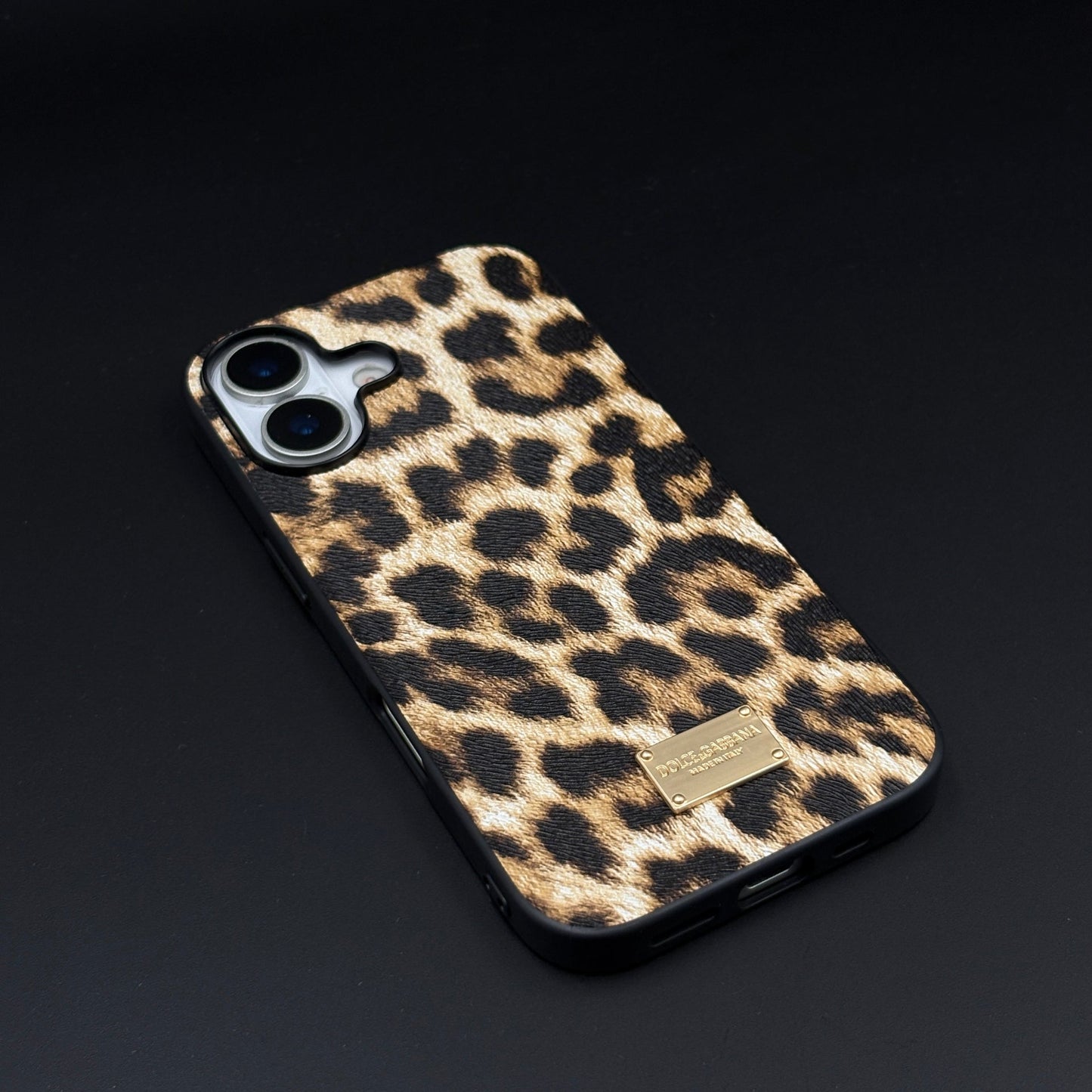 D&G Luxury Leopard Print Case for iPhone 17 | Designer Protective Cover