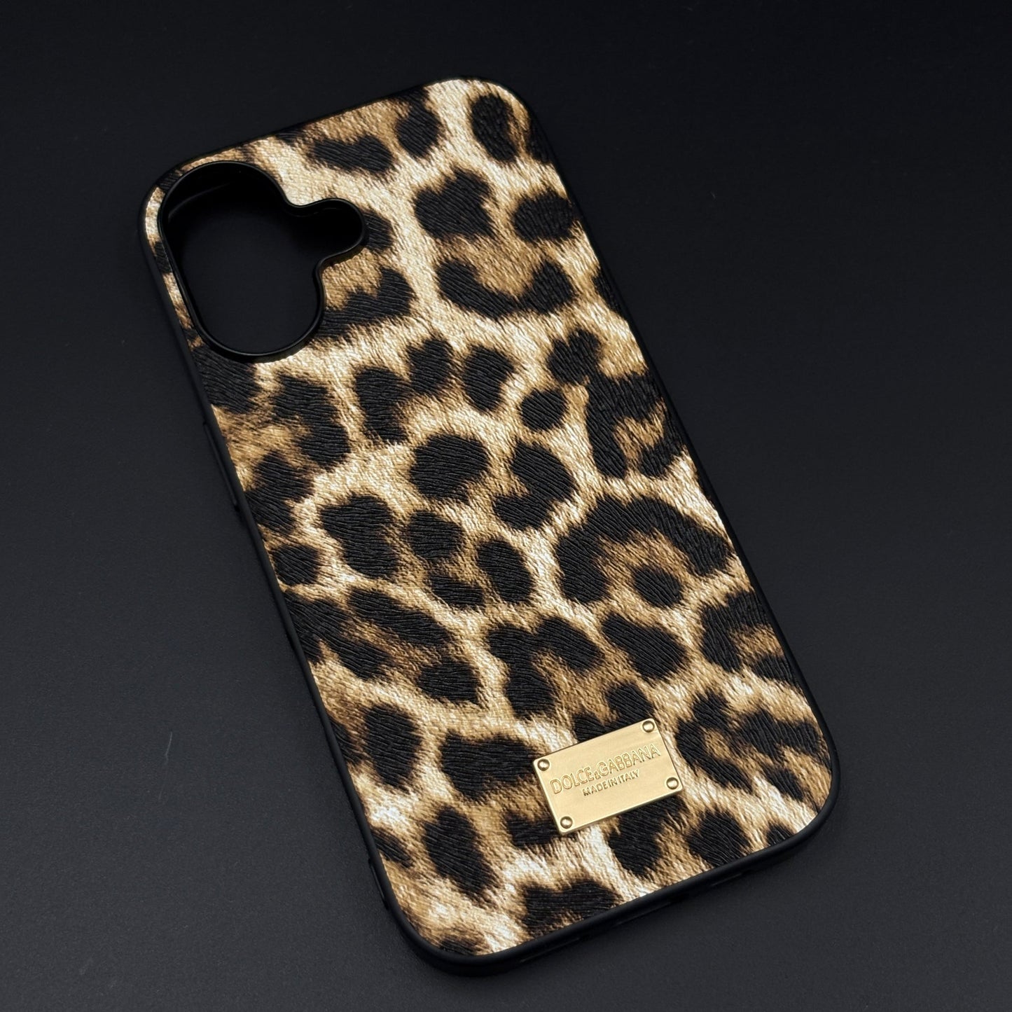 D&G Luxury Leopard Print Case for iPhone 17 | Designer Protective Cover