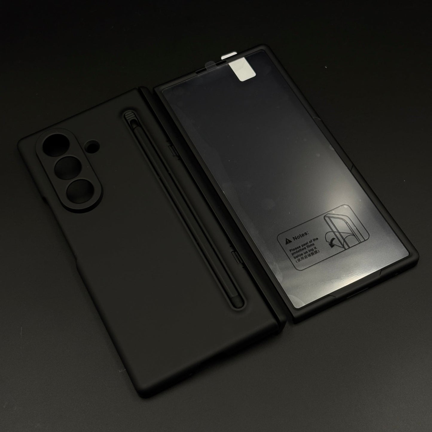 Ultra Slim Pen Case for Samsung Galaxy Z Fold 7 | Soft Matte Finish | Hinge Protection Stand