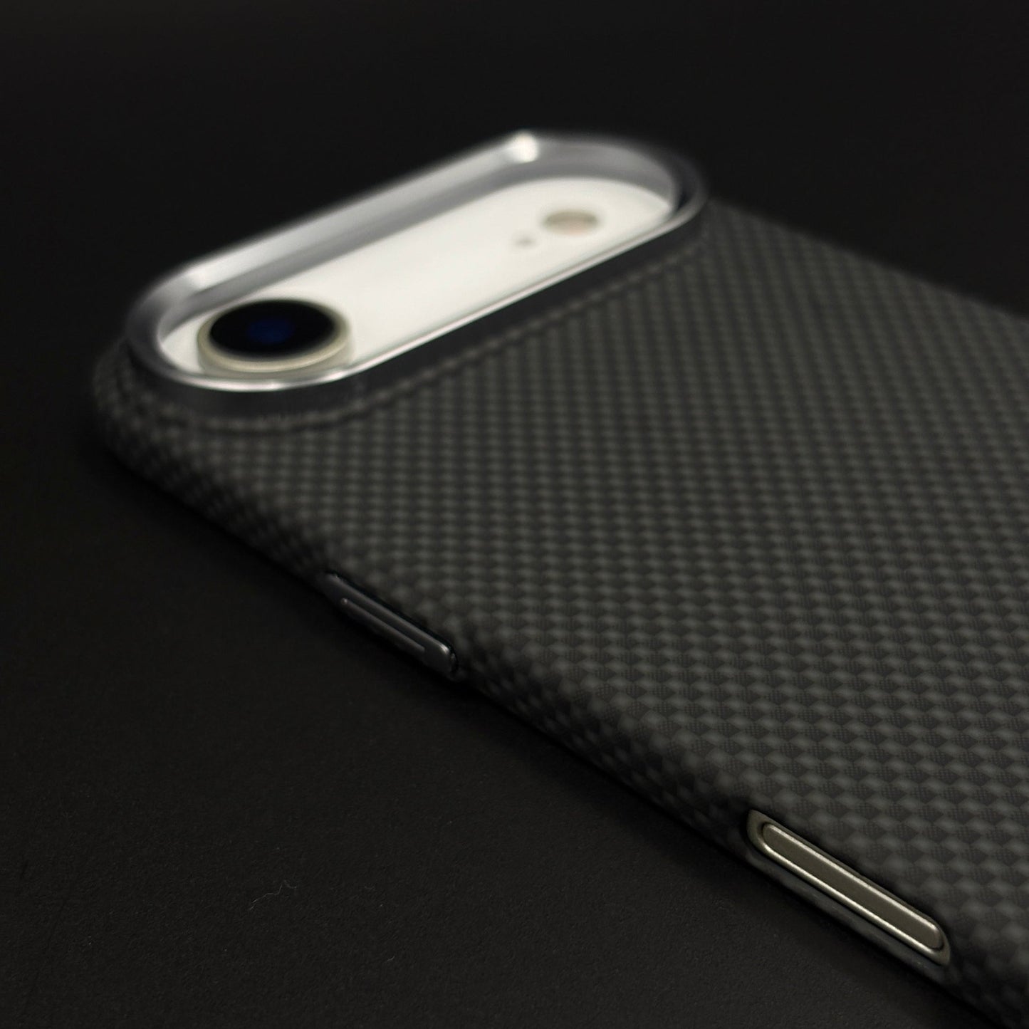 UltraLite Black Case Slim Mobile Case Cover for iPhone 17 Air | Rare Aramid Texture Finish | Real Carbon Fibre Feel | Hidden MagSafe