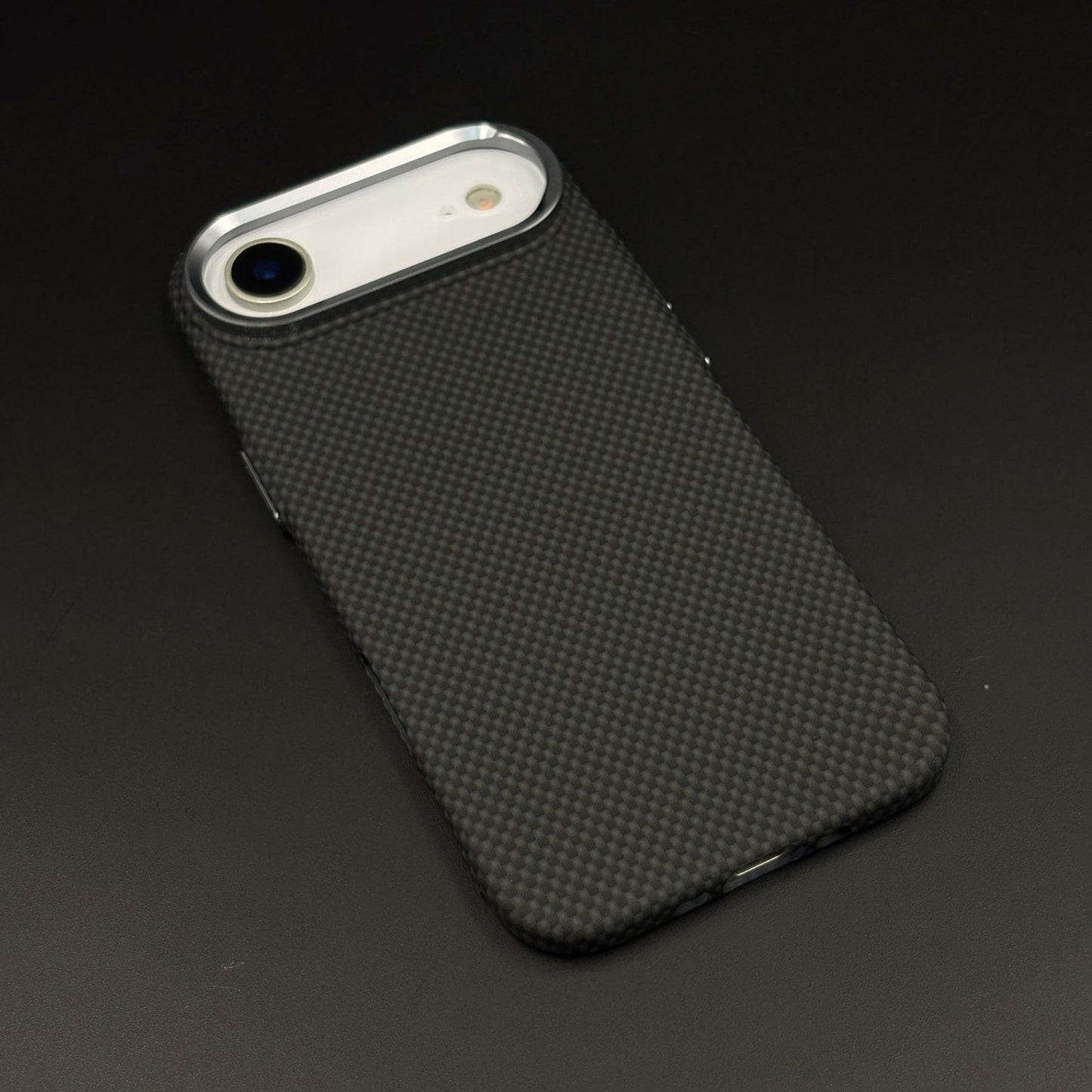 UltraLite Black Case Slim Mobile Case Cover for iPhone 17 Air | Rare Aramid Texture Finish | Real Carbon Fibre Feel | Hidden MagSafe