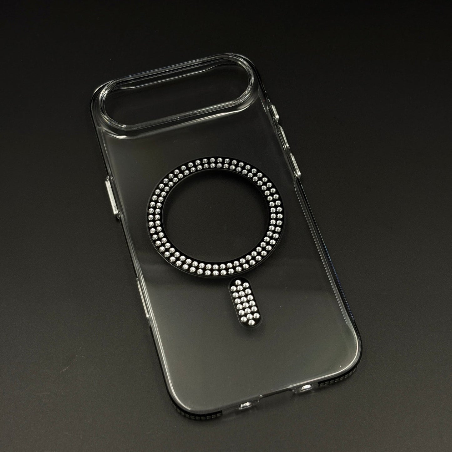 Diamond Rhinestone MagSafe Clear Case for iPhone 17 Air | Anti-Yellow Protection