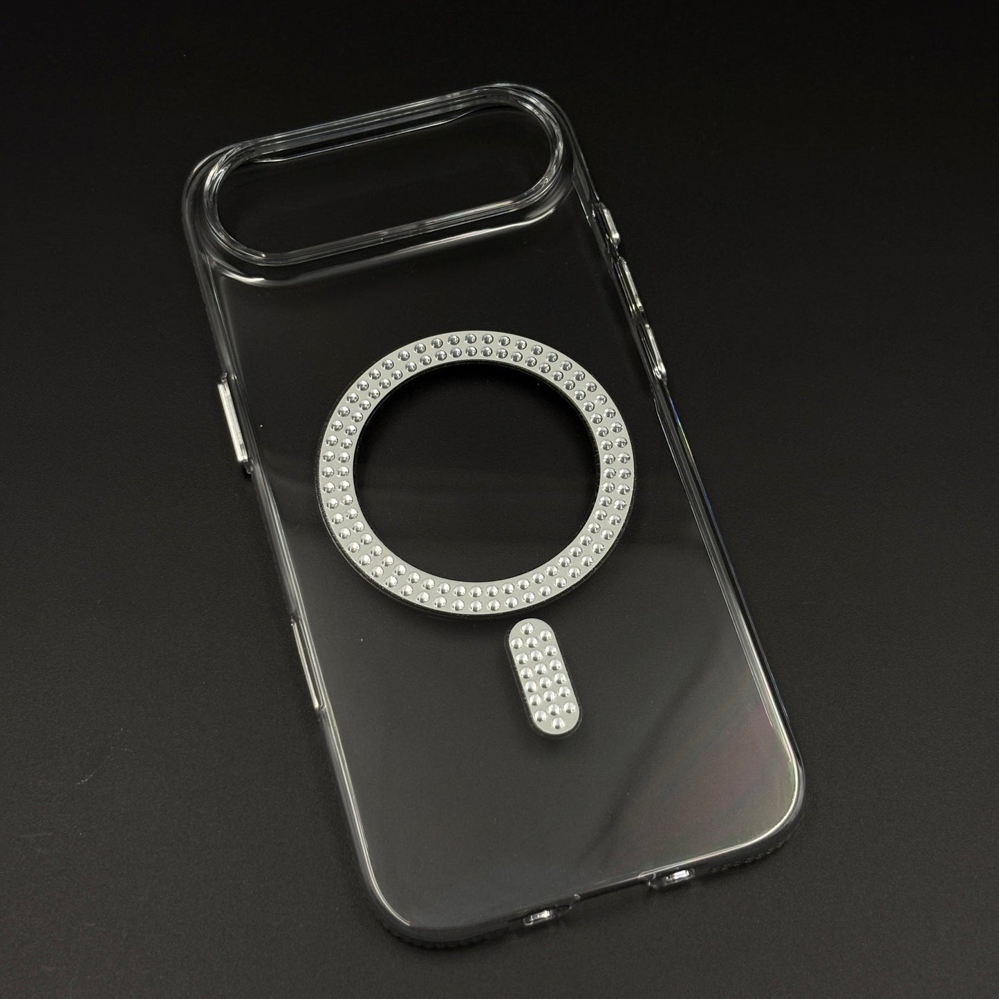 Diamond Rhinestone MagSafe Clear Case for iPhone 17 Air | Anti-Yellow Protection
