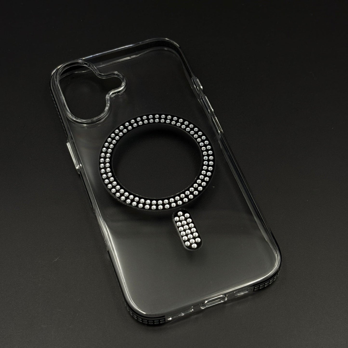 Diamond Rhinestone MagSafe Clear Case for iPhone 17 | Anti-Yellow Protection