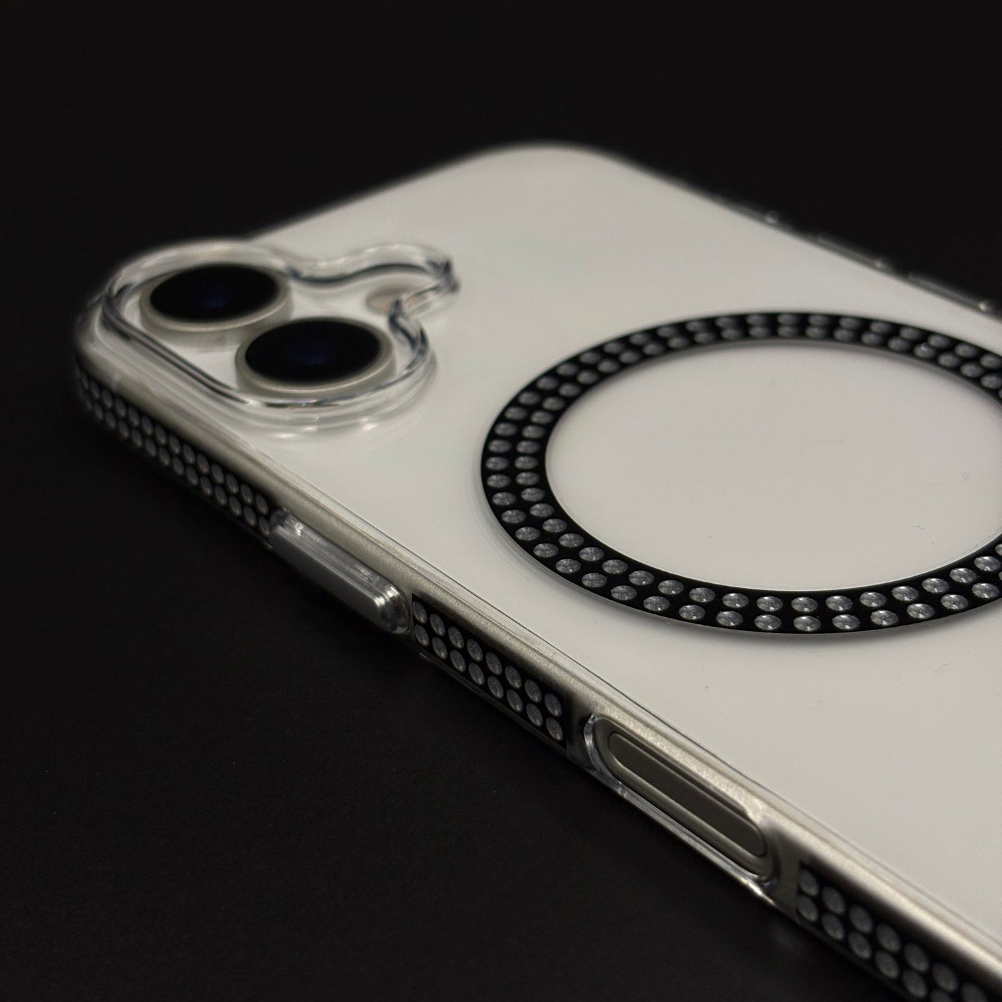 Diamond Rhinestone MagSafe Clear Case for iPhone 17 | Anti-Yellow Protection