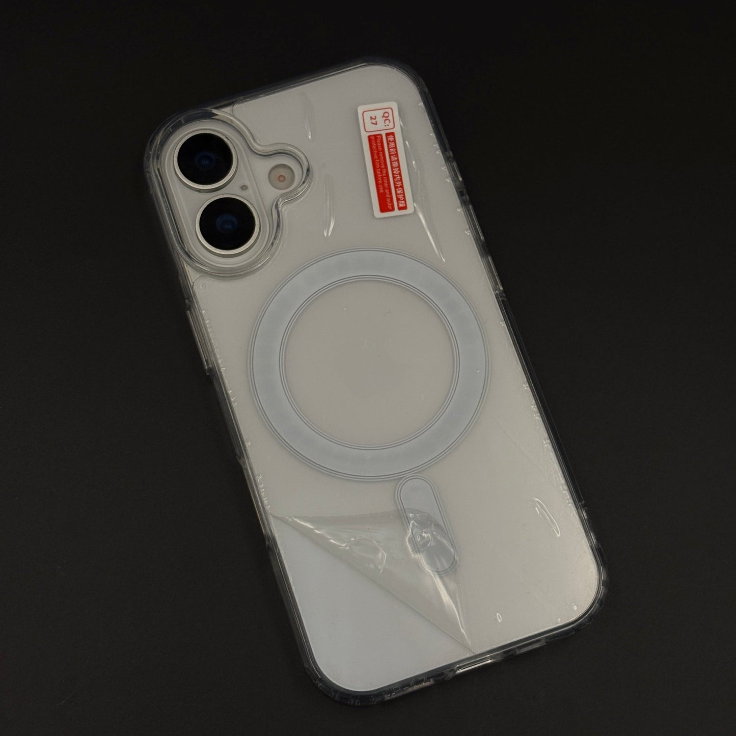 SPGN Anti-Yellow MagSafe Transparent Case for iPhone 17 | Crystal Clear Shockproof Cover