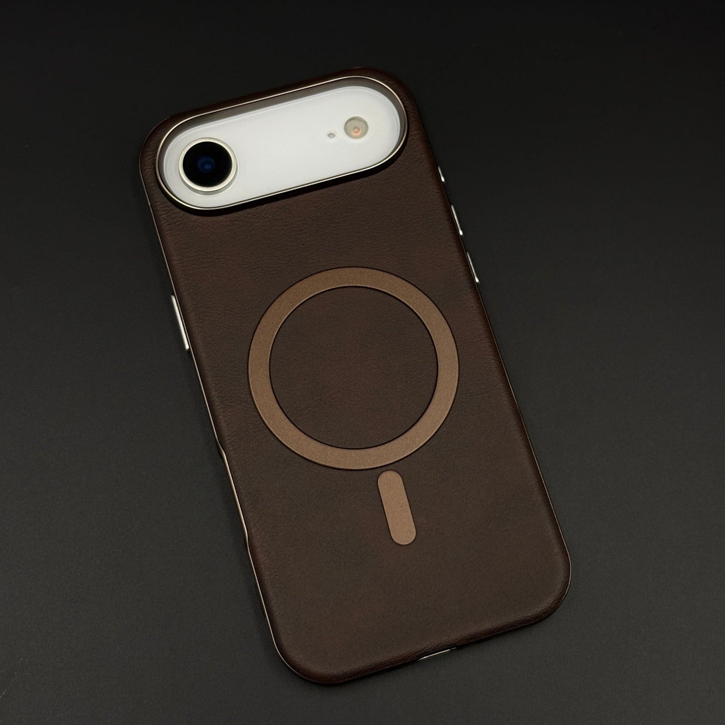 Luxury Leather MagSafe Case for iPhone 17 Air | Camera Lens Protection Back Cover
