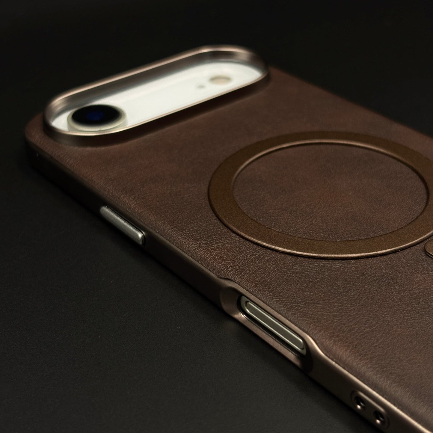 Luxury Leather MagSafe Case for iPhone 17 Air | Camera Lens Protection Back Cover