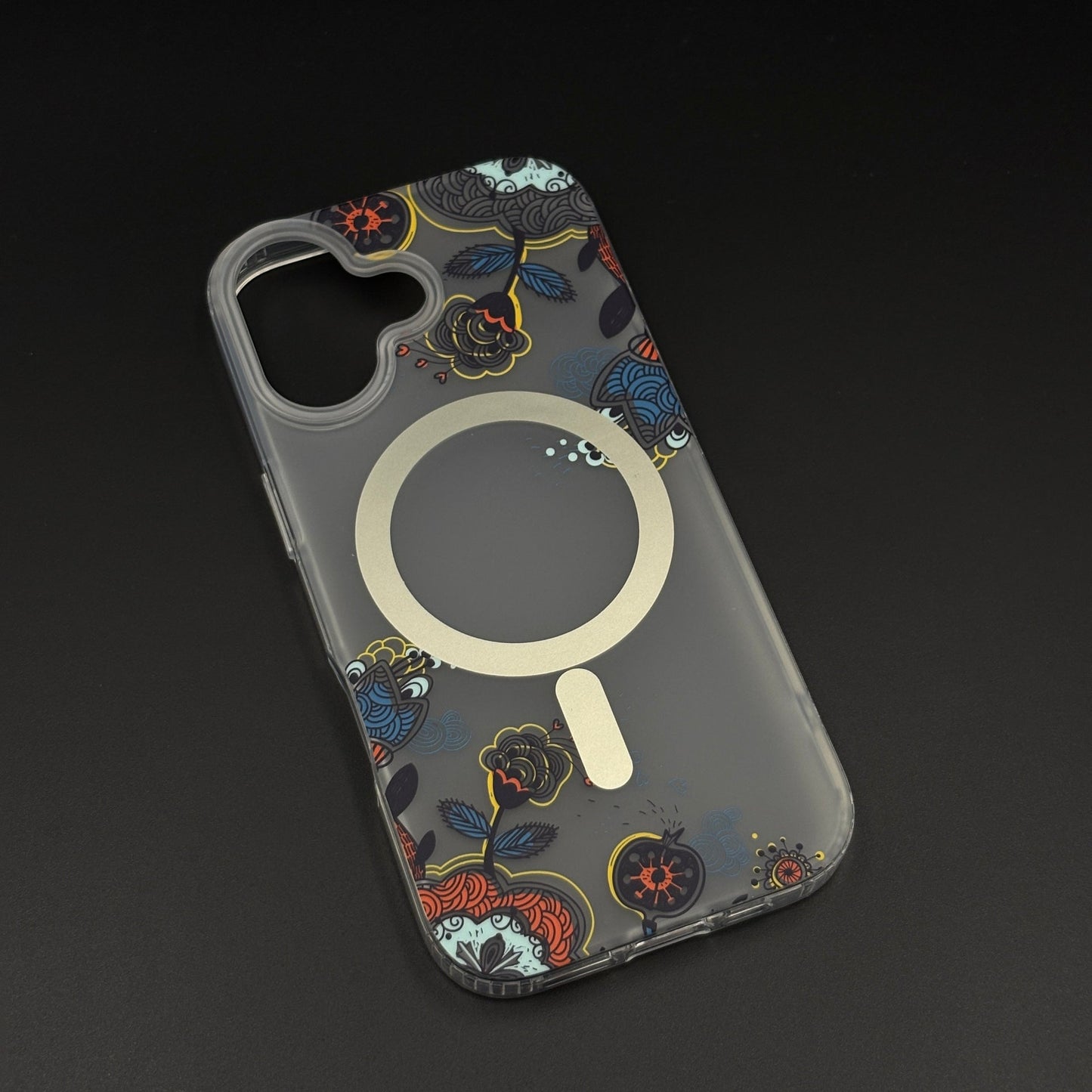 Floral MagSafe Clear Case for iPhone 17 | Anti-Yellow Botanical Back Cover