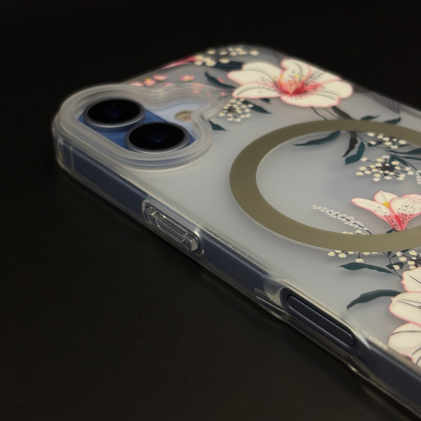 Floral MagSafe Clear Case for iPhone 17 | Anti-Yellow Botanical Back Cover