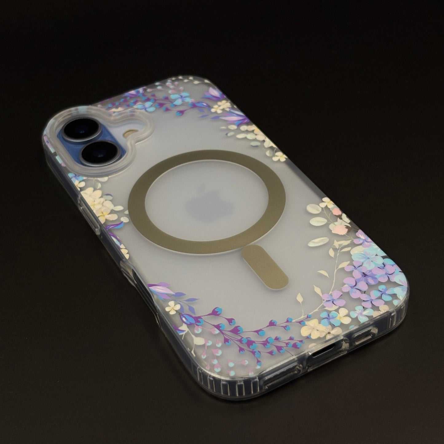 Floral MagSafe Clear Case for iPhone 17 | Anti-Yellow Botanical Back Cover