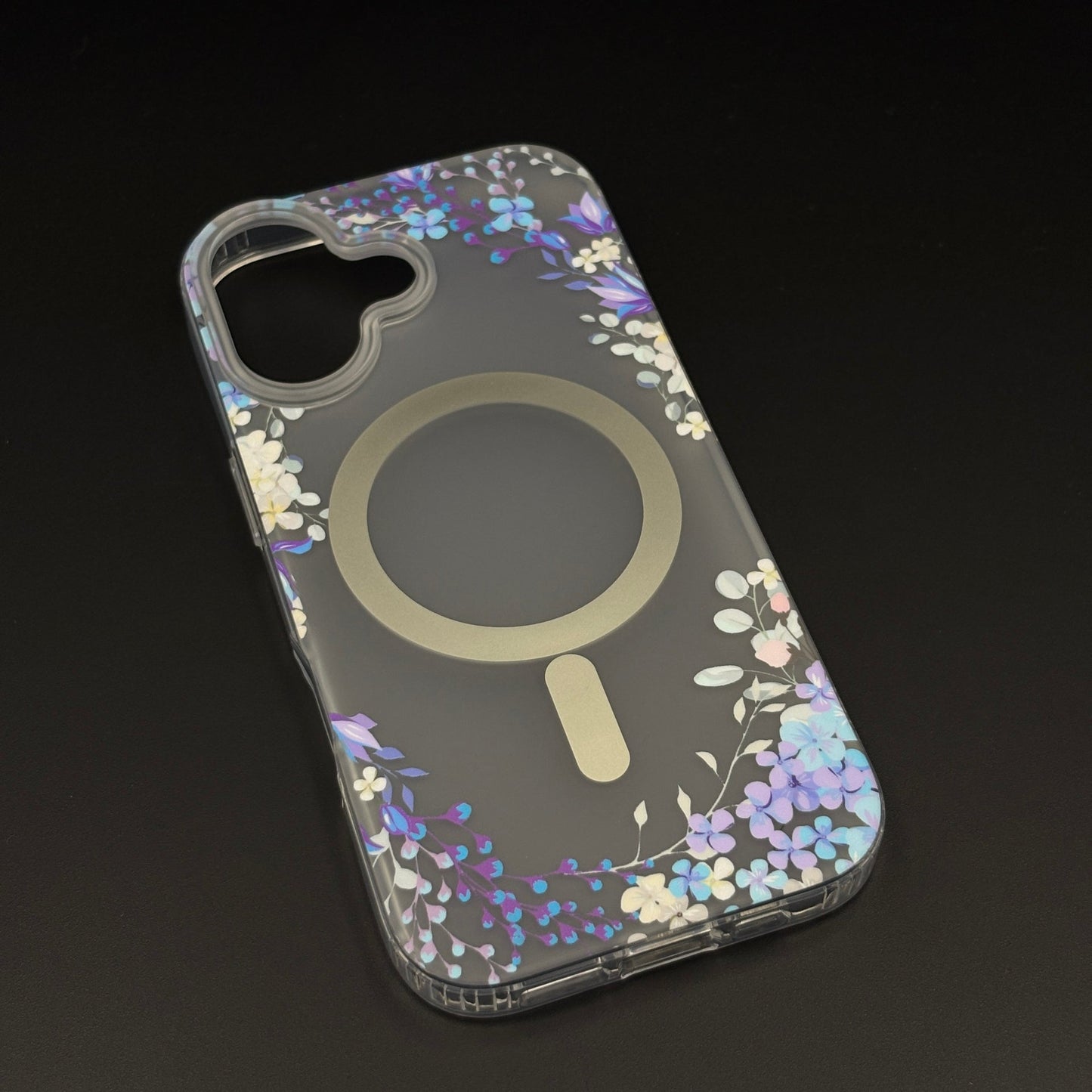 Floral MagSafe Clear Case for iPhone 17 | Anti-Yellow Botanical Back Cover