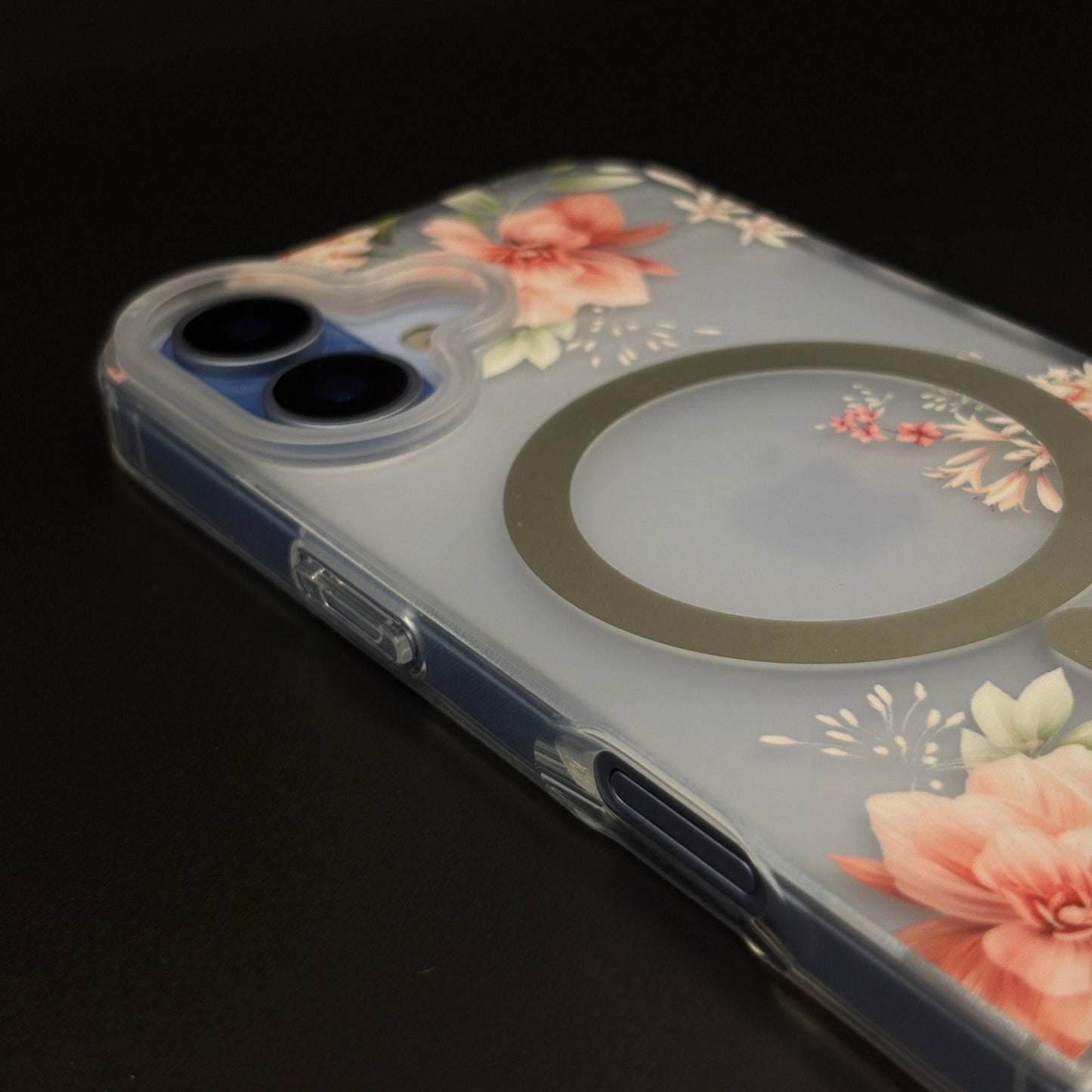 Floral MagSafe Clear Case for iPhone 17 | Anti-Yellow Botanical Back Cover