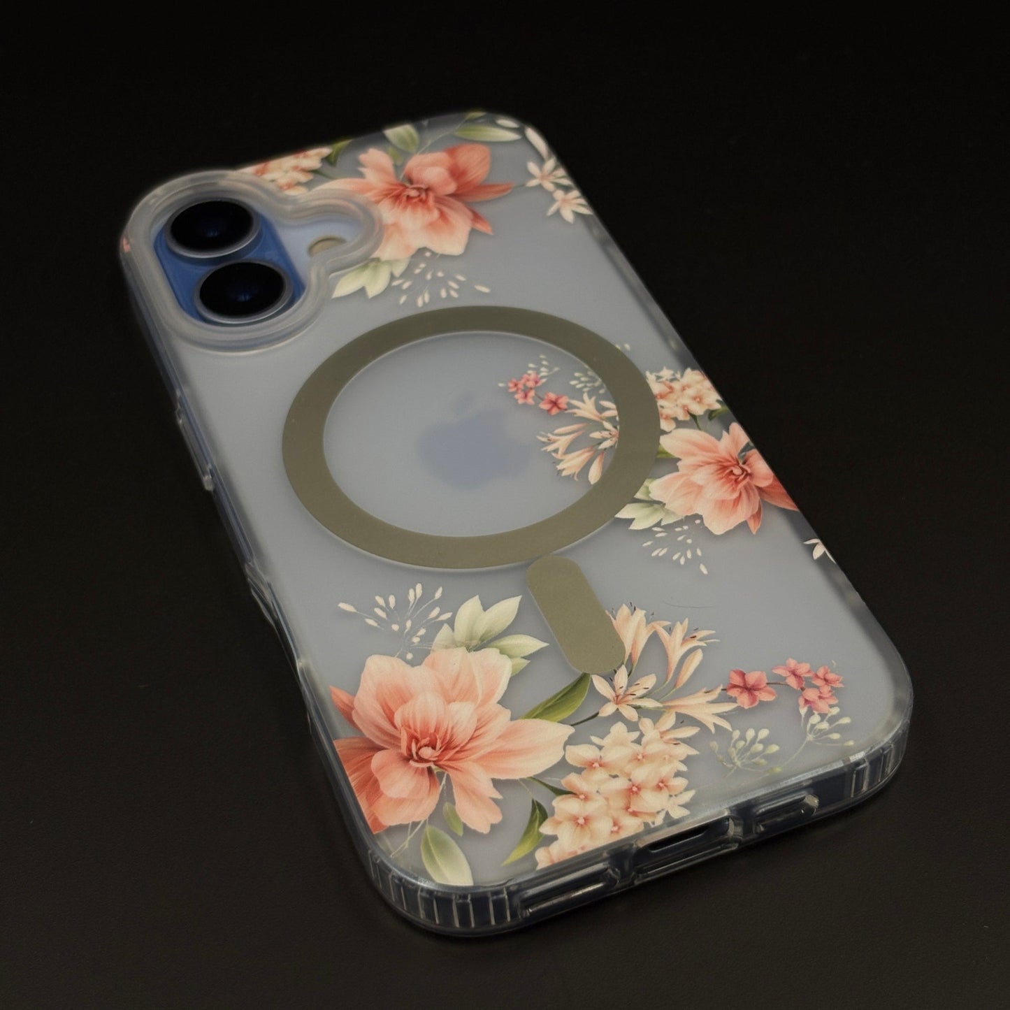 Floral MagSafe Clear Case for iPhone 17 | Anti-Yellow Botanical Back Cover
