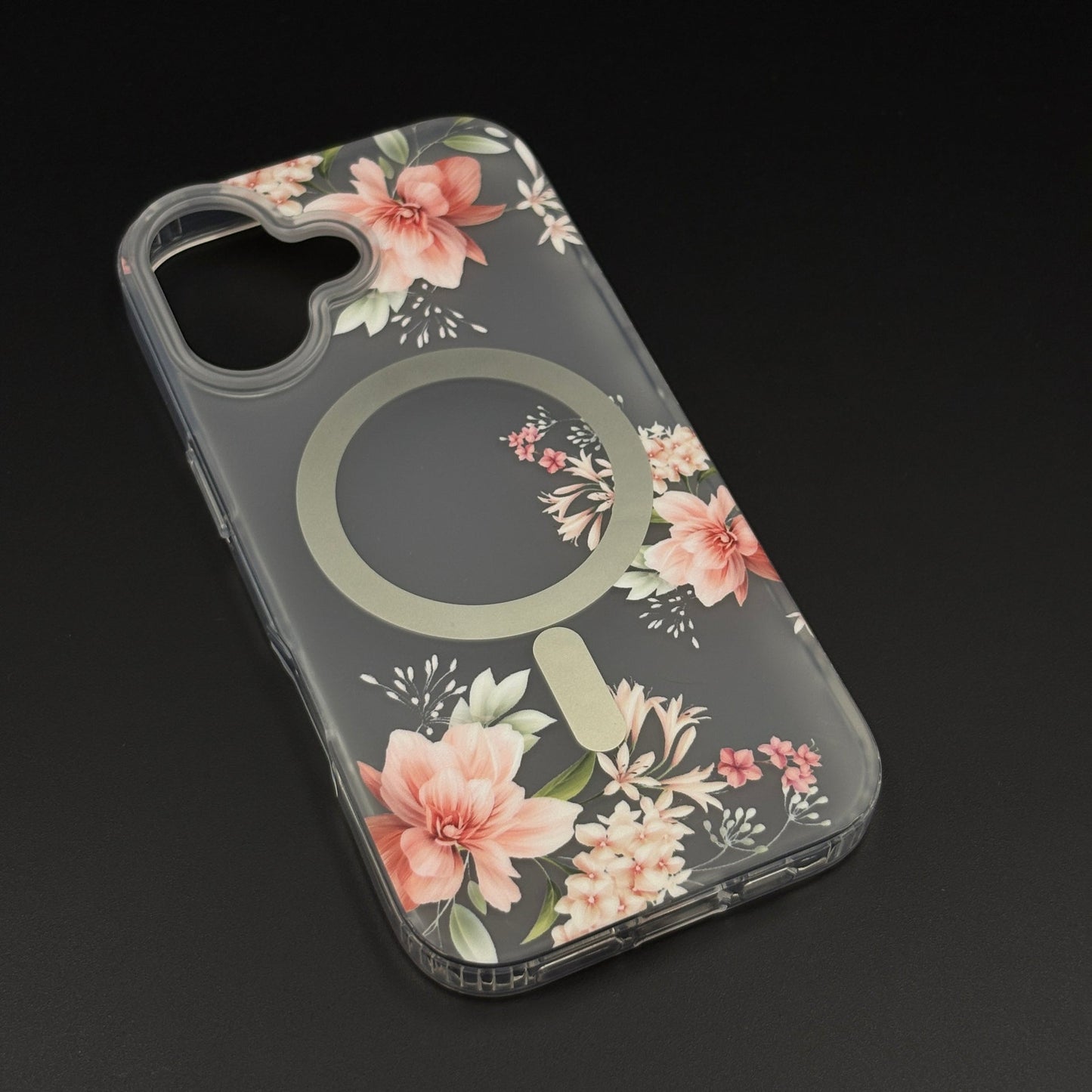 Floral MagSafe Clear Case for iPhone 17 | Anti-Yellow Botanical Back Cover