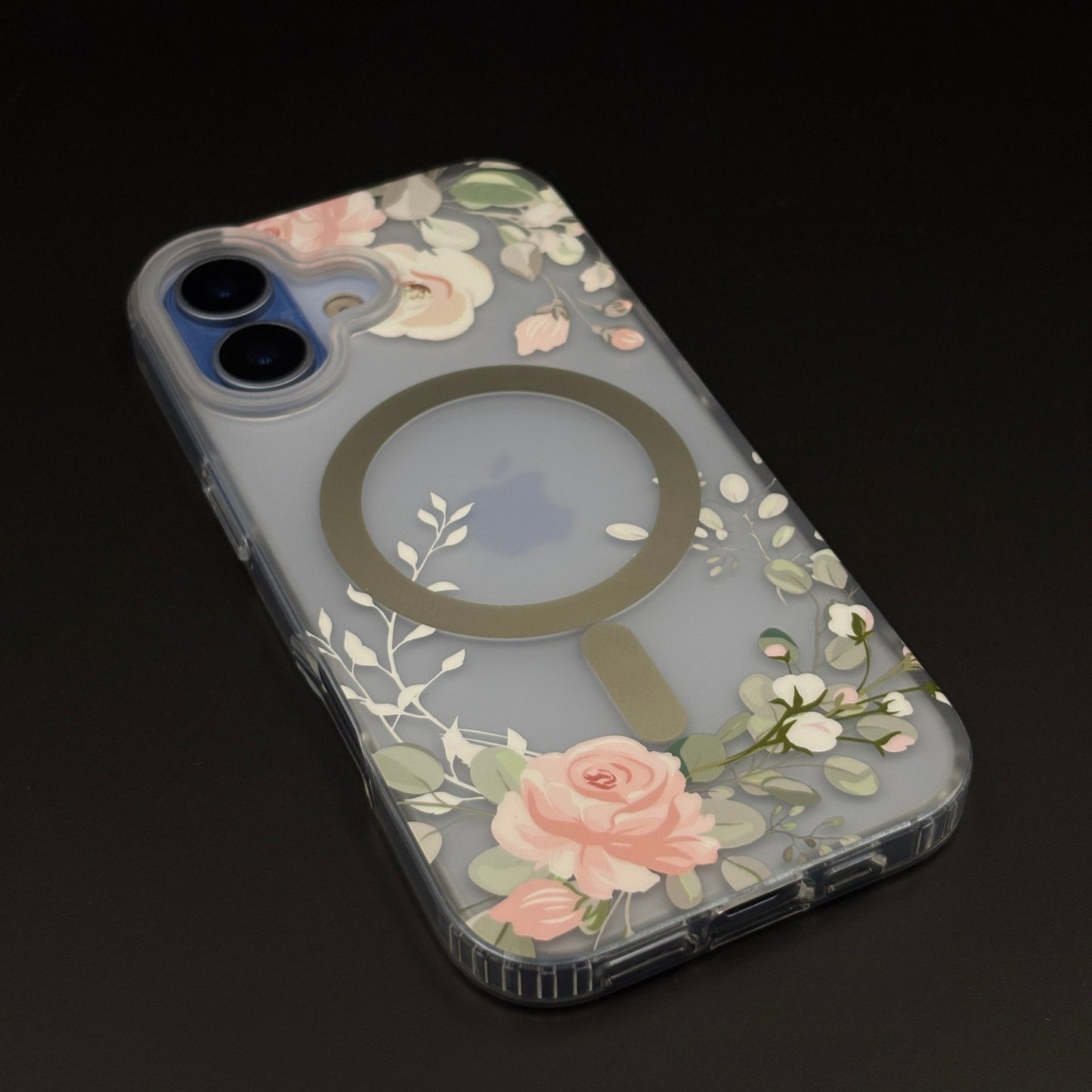 Floral MagSafe Clear Case for iPhone 17 | Anti-Yellow Botanical Back Cover