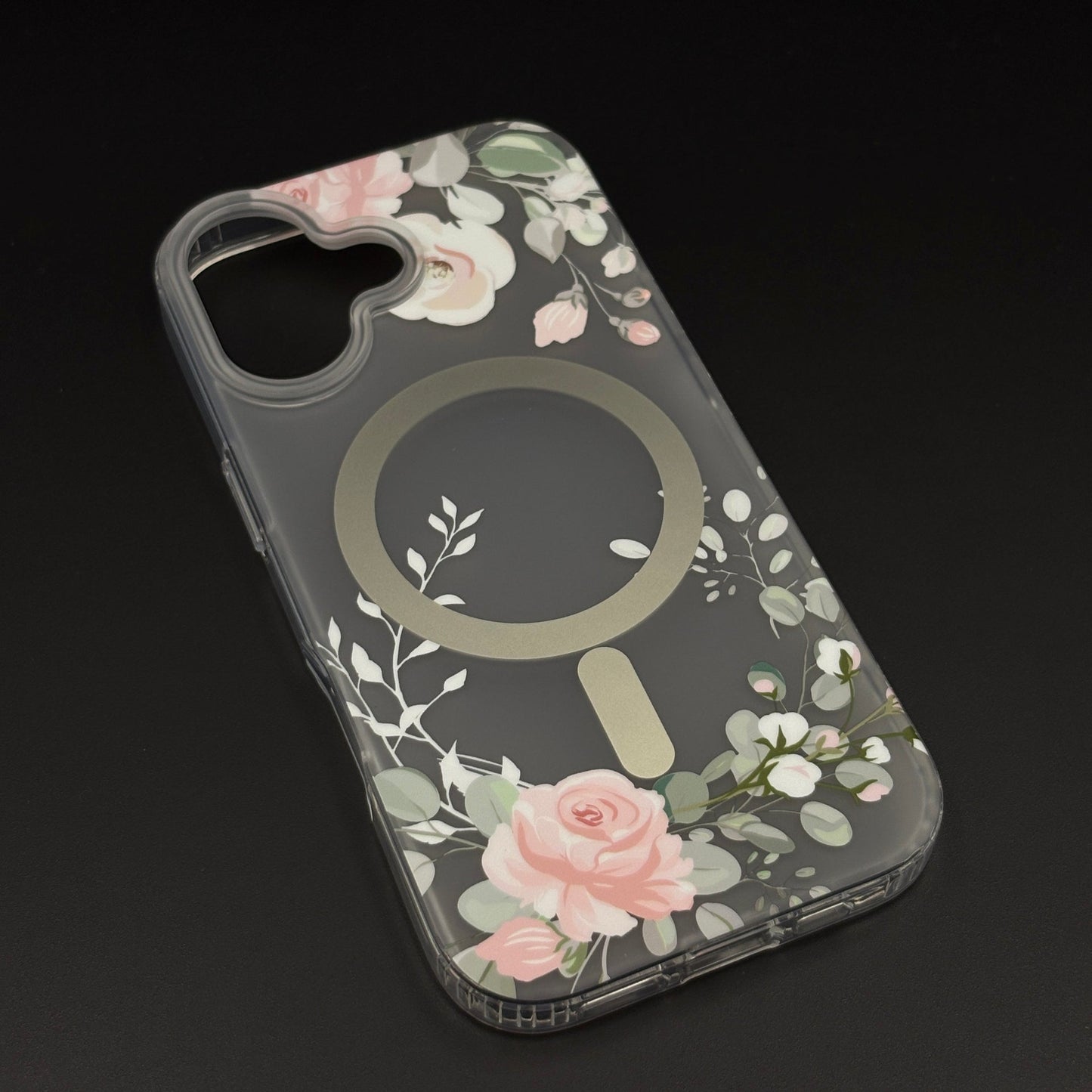 Floral MagSafe Clear Case for iPhone 17 | Anti-Yellow Botanical Back Cover