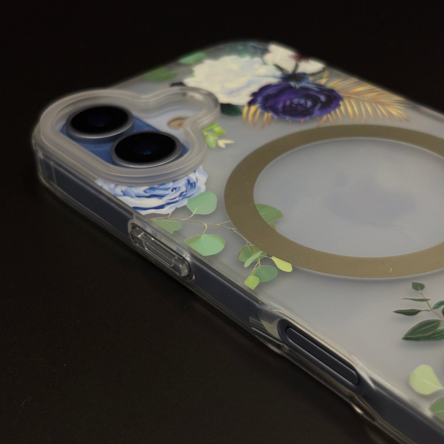 Floral MagSafe Clear Case for iPhone 17 | Anti-Yellow Botanical Back Cover