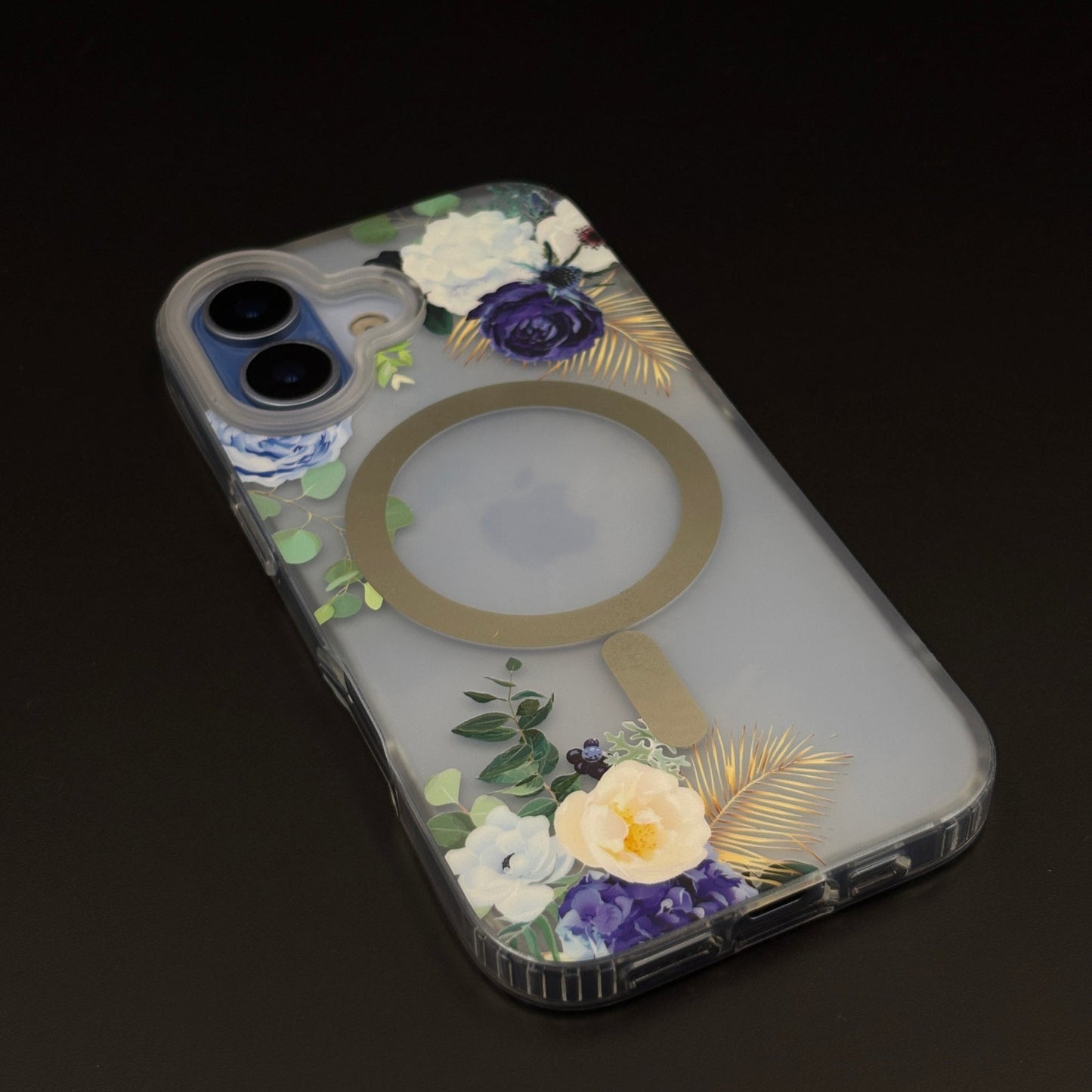 Floral MagSafe Clear Case for iPhone 17 | Anti-Yellow Botanical Back Cover
