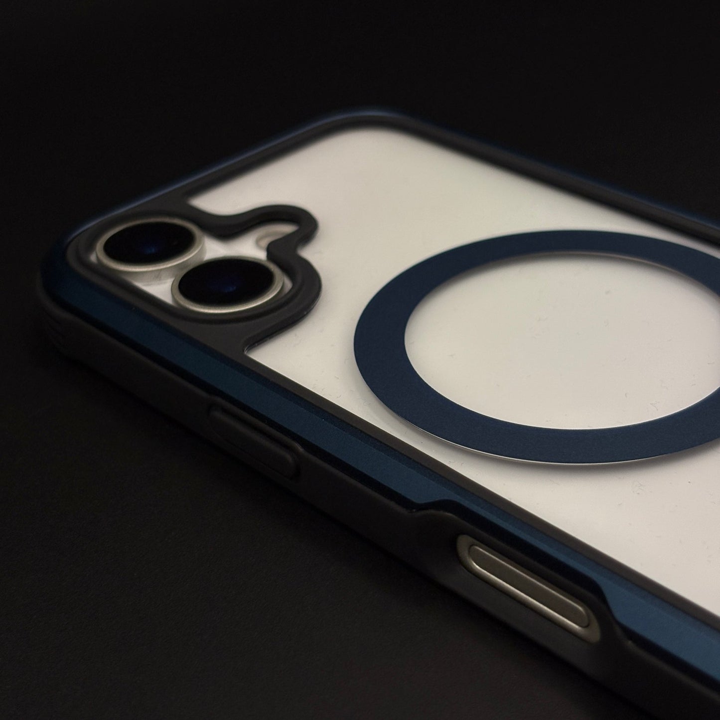 Transparent MagSafe Bumper Case for iPhone 17 | Metal Frame Shockproof Clear Back Cover