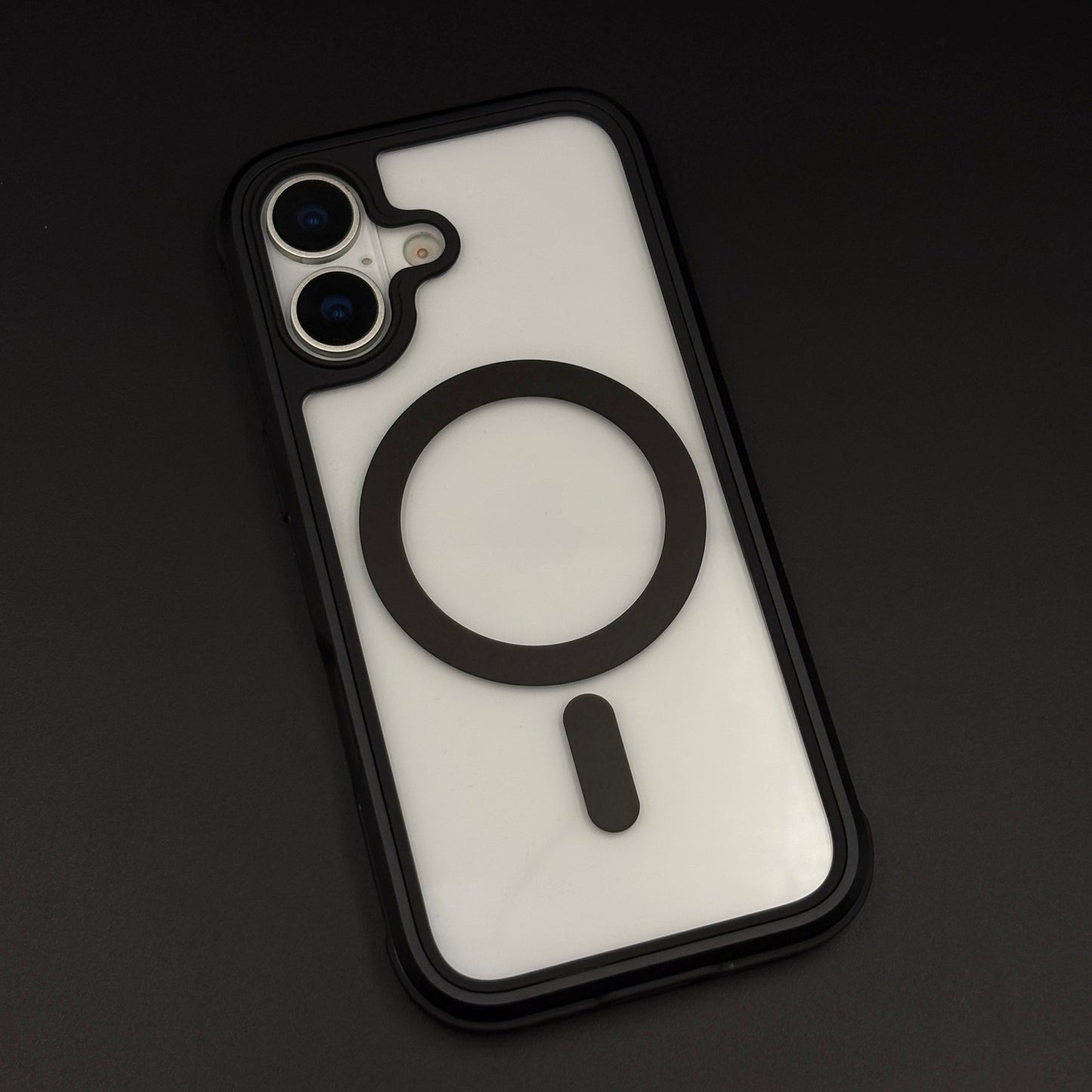 Transparent MagSafe Bumper Case for iPhone 17 | Metal Frame Shockproof Clear Back Cover
