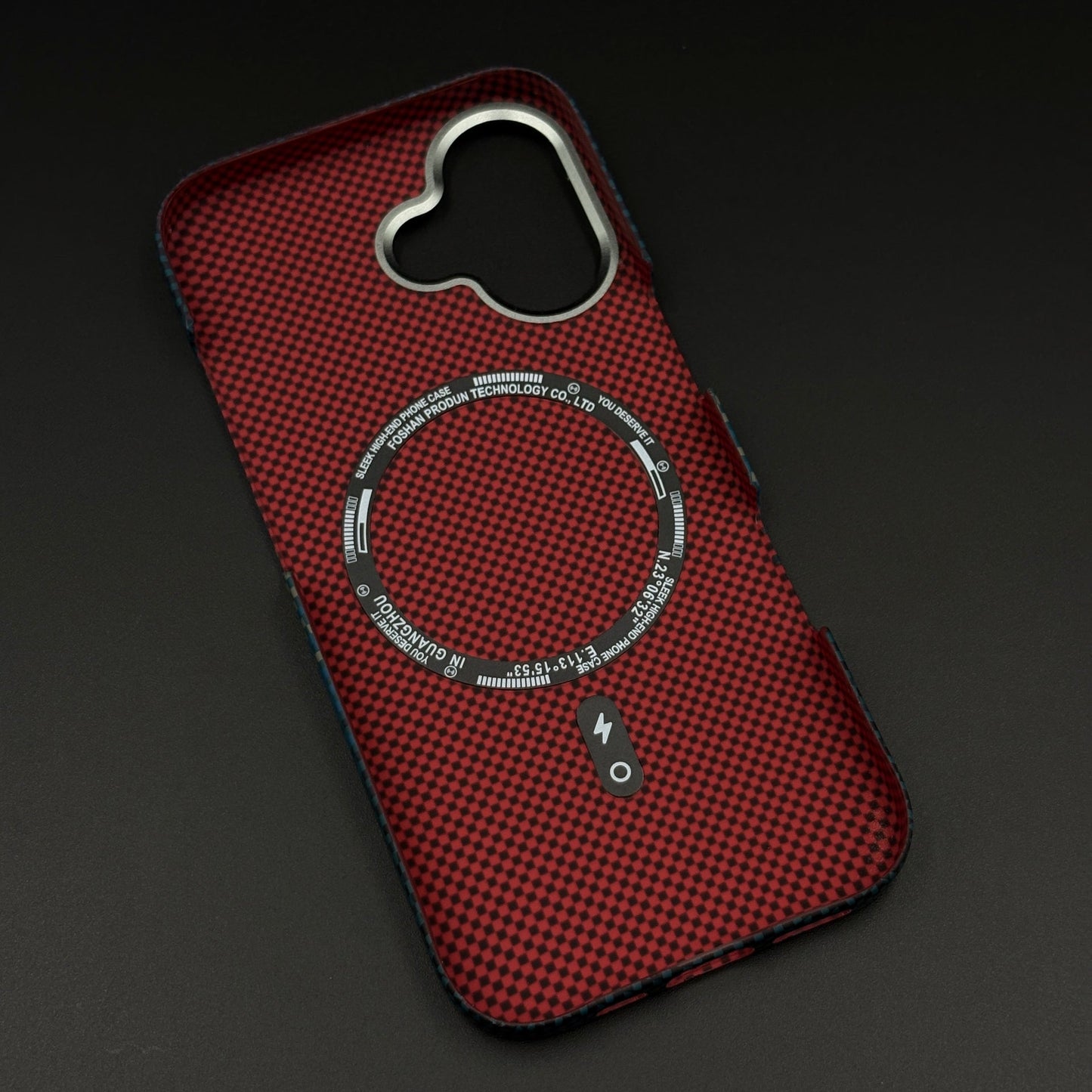 iPhone 17 Blue Teal Premium Slim Case | Rare Aramid Texture Finish | Real Carbon Fibre Feel | Hidden MagSafe