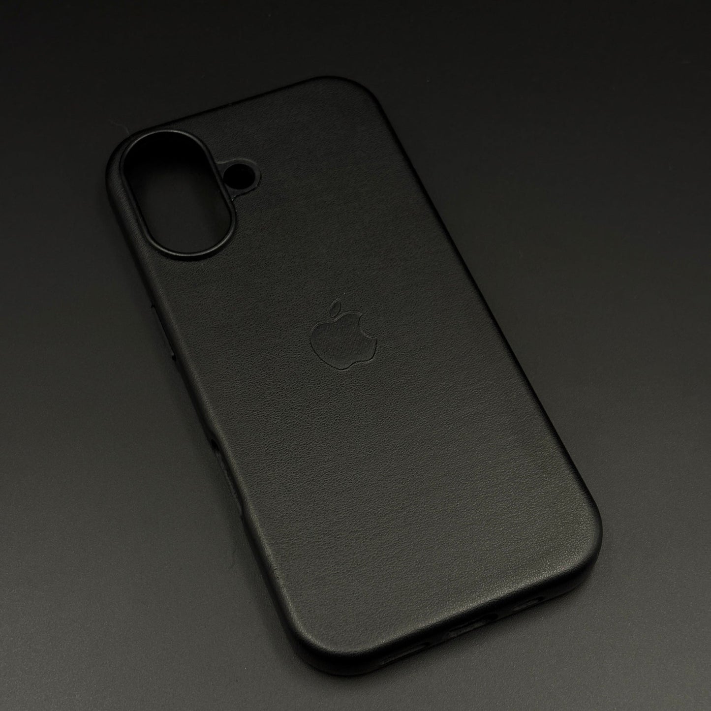 Minimalist Leather Logo Phone Case Cover for iPhone 17 | Slim Premium Everyday Protection