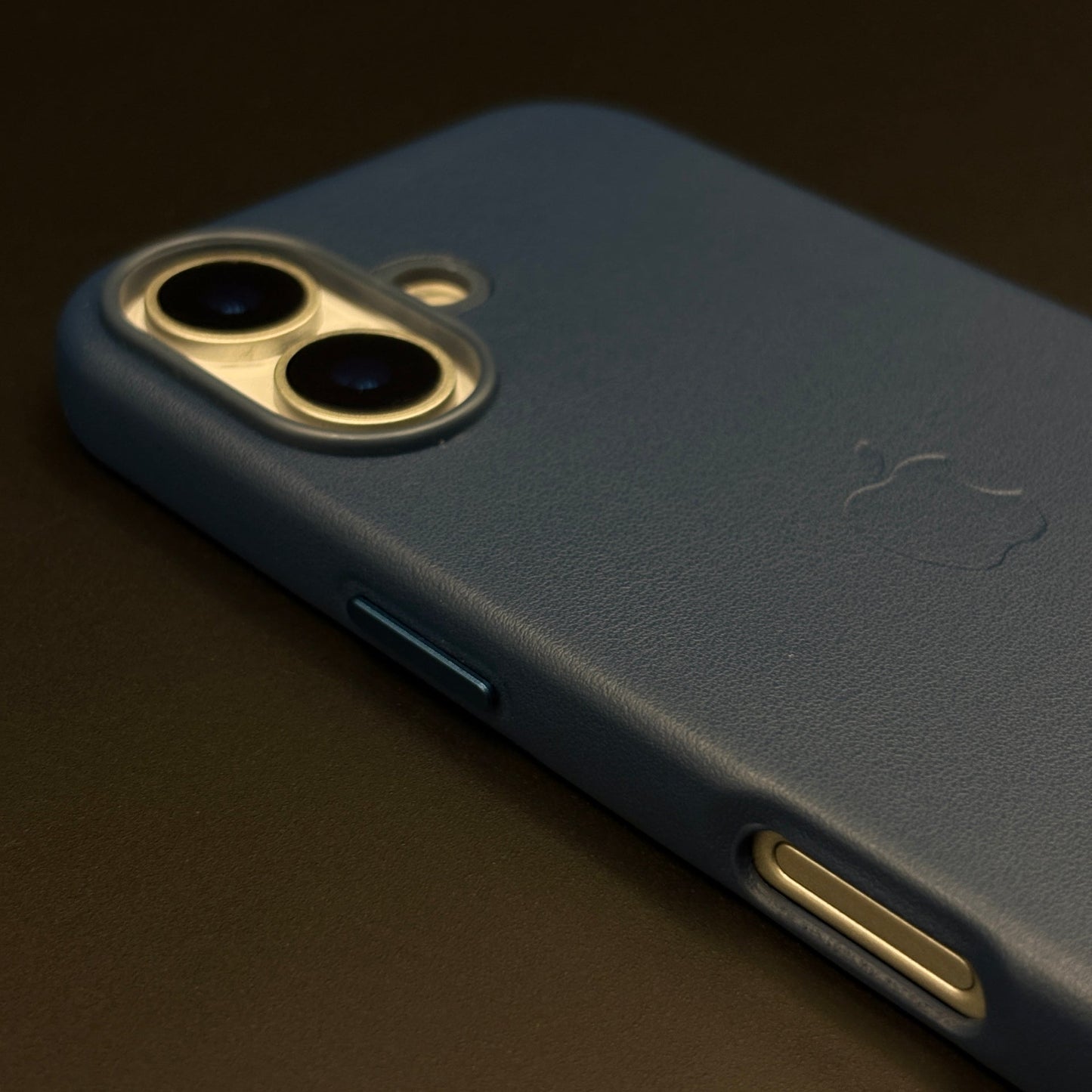 Minimalist Leather Logo Phone Case Cover for iPhone 17 | Slim Premium Everyday Protection
