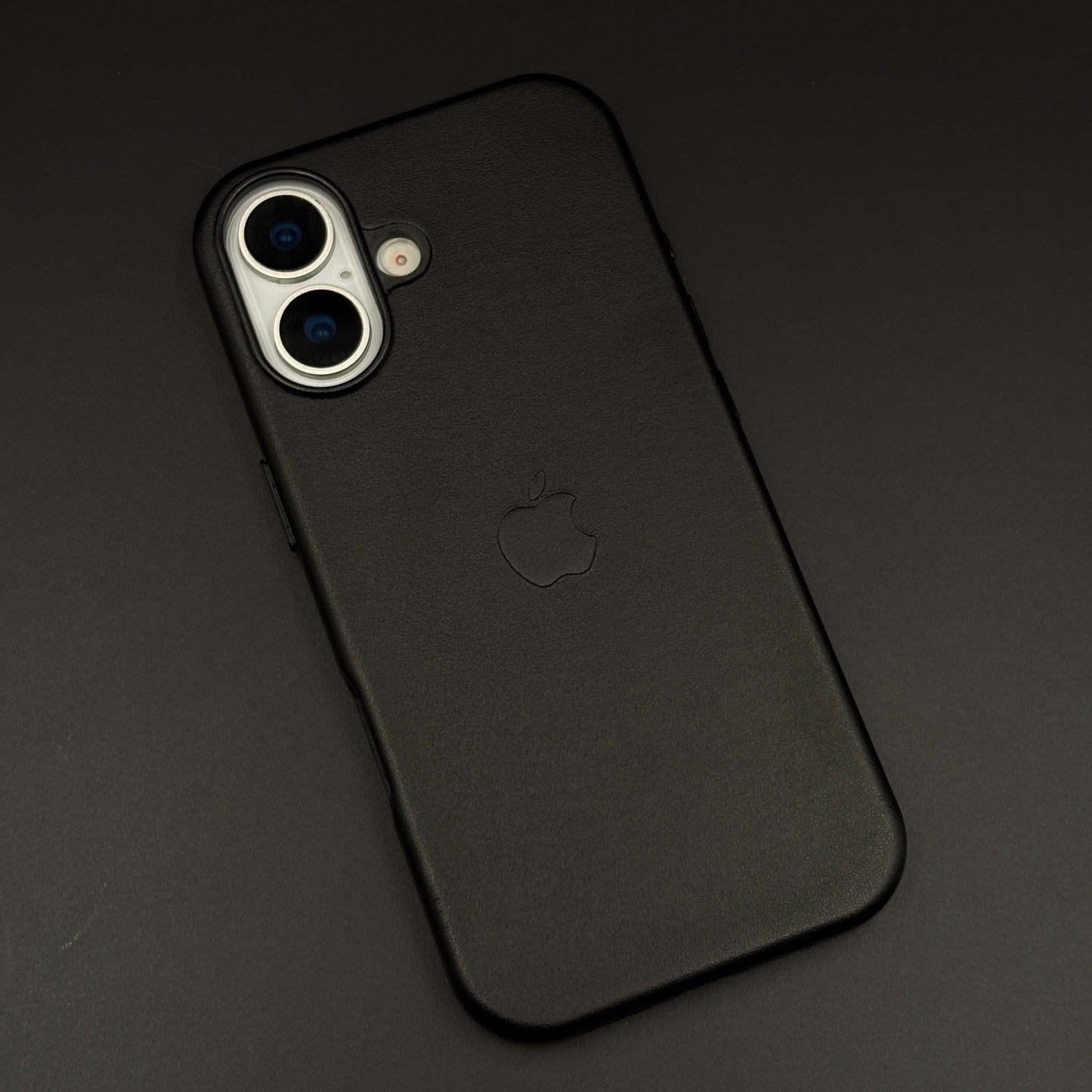 Minimalist Leather Logo Phone Case Cover for iPhone 17 | Slim Premium Everyday Protection