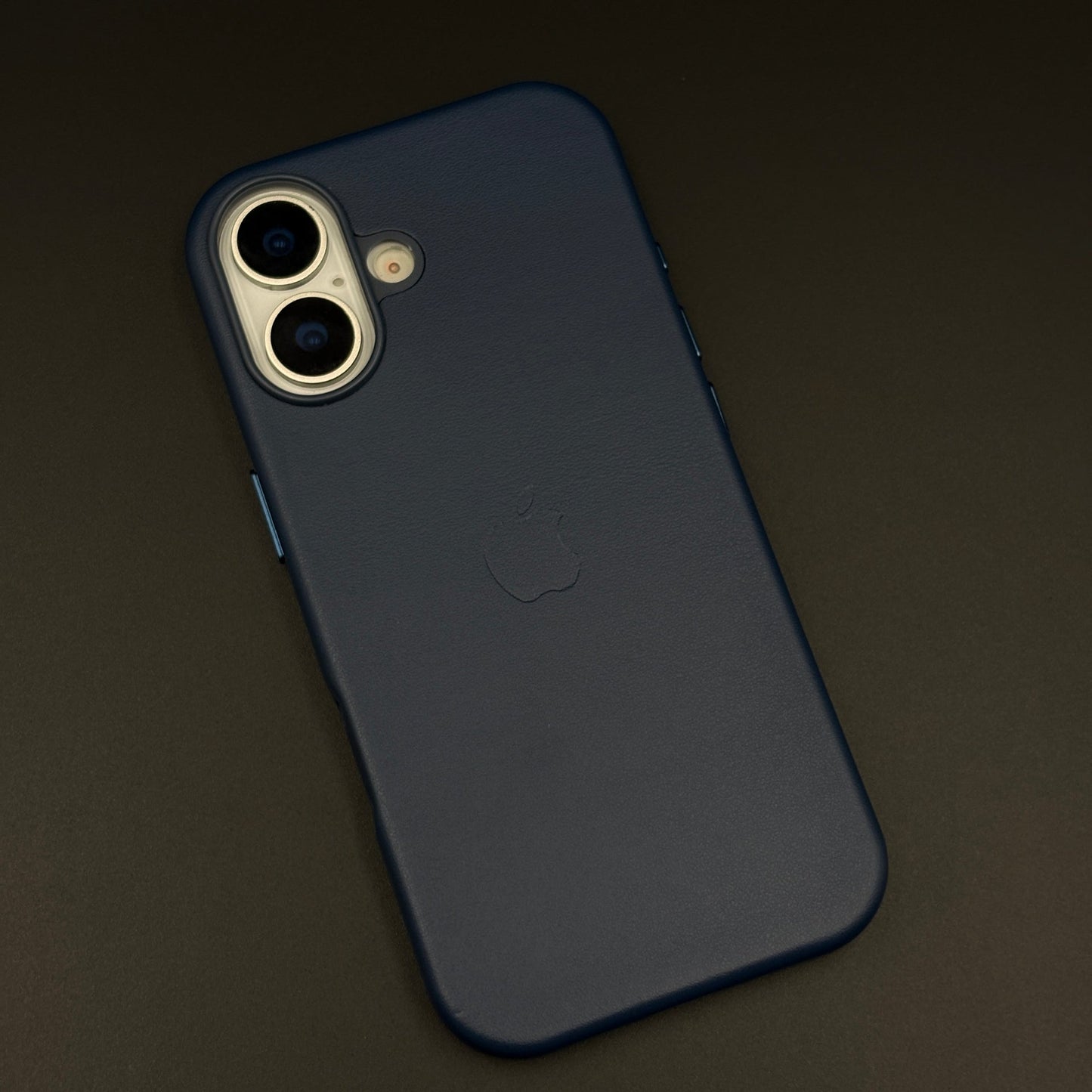 Minimalist Leather Logo Phone Case Cover for iPhone 17 | Slim Premium Everyday Protection