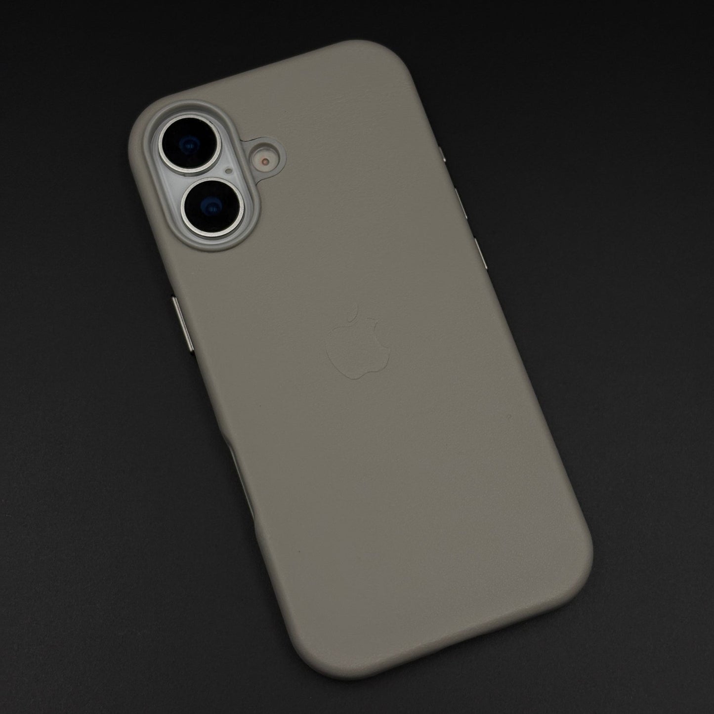 Minimalist Leather Logo Phone Case Cover for iPhone 17 | Slim Premium Everyday Protection