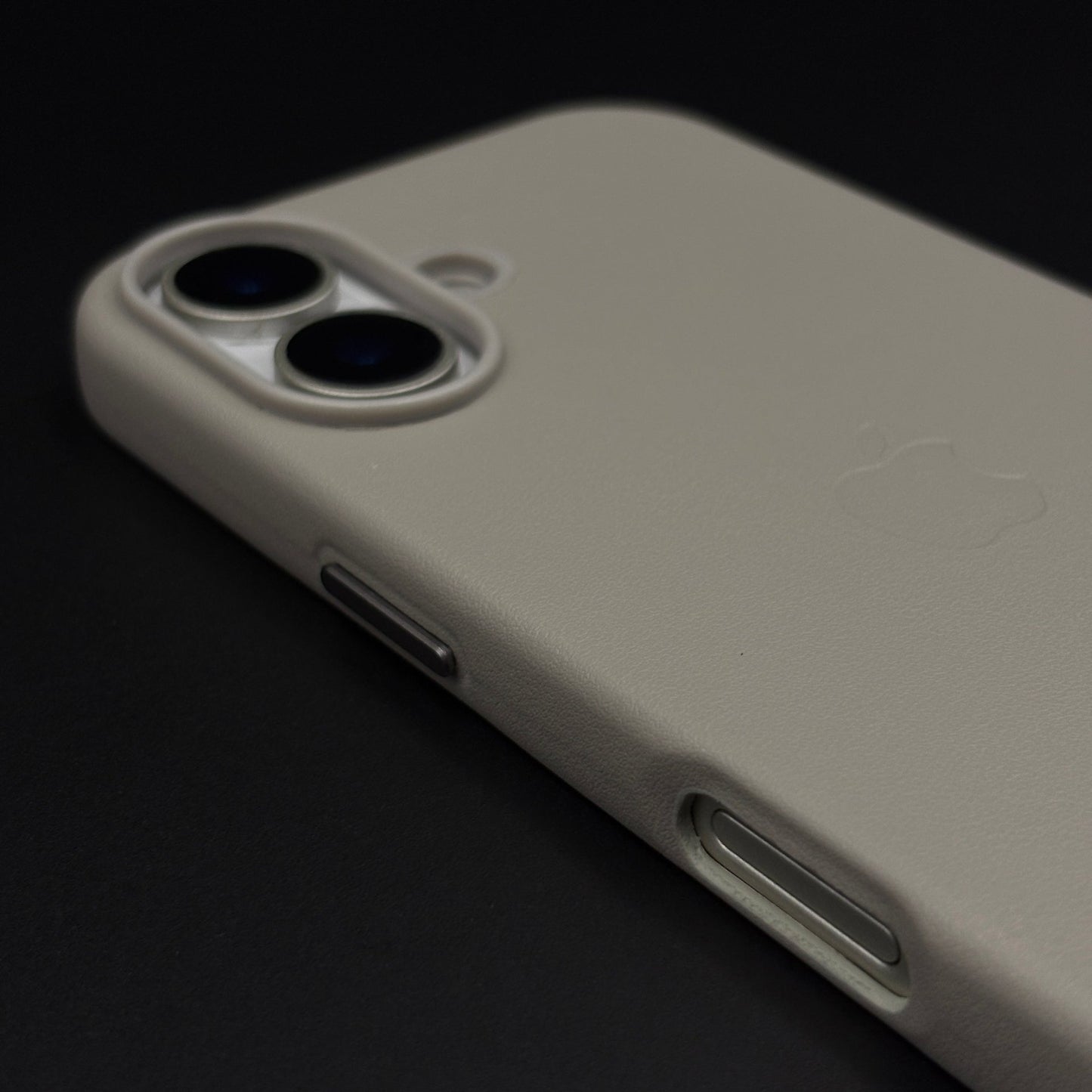 Minimalist Leather Logo Phone Case Cover for iPhone 17 | Slim Premium Everyday Protection