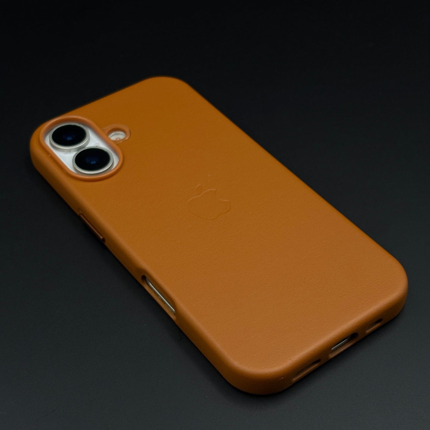 Minimalist Leather Logo Phone Case Cover for iPhone 17 | Slim Premium Everyday Protection