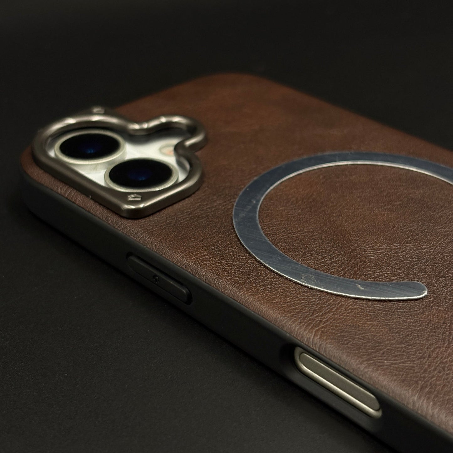 Leather MagSafe Mobile Case Cover for iPhone 17 | Slim Protective Back