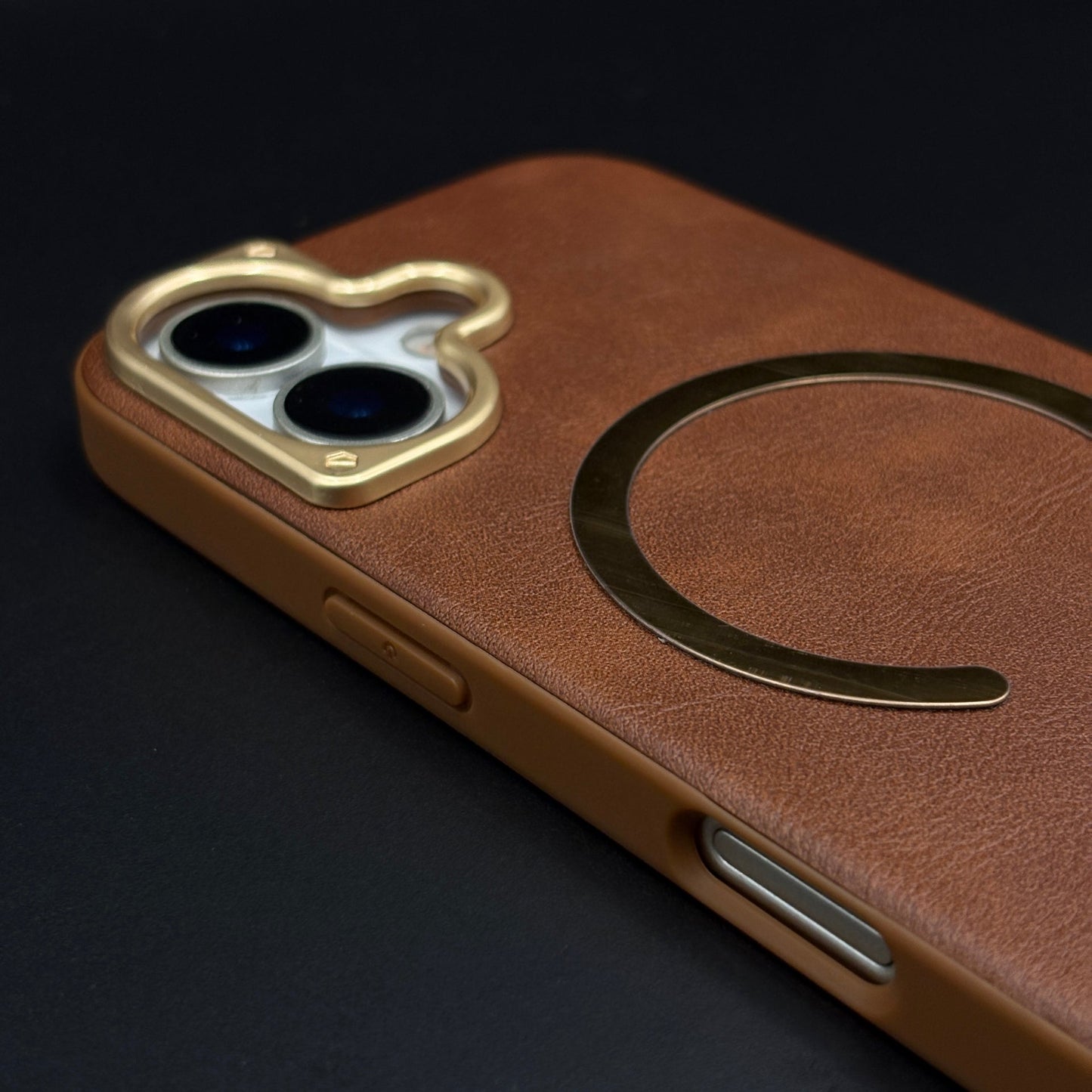 Leather MagSafe Mobile Case Cover for iPhone 17 | Slim Protective Back