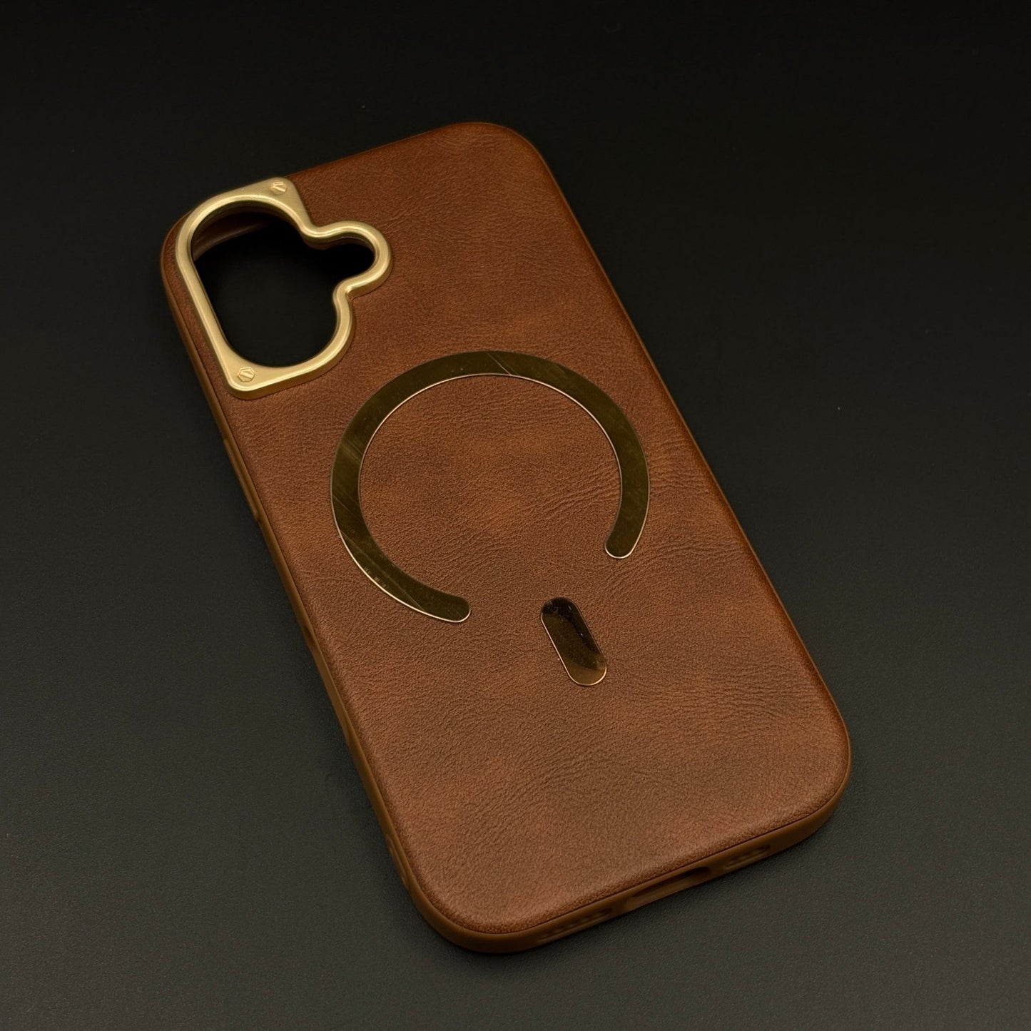 Leather MagSafe Mobile Case Cover for iPhone 17 | Slim Protective Back