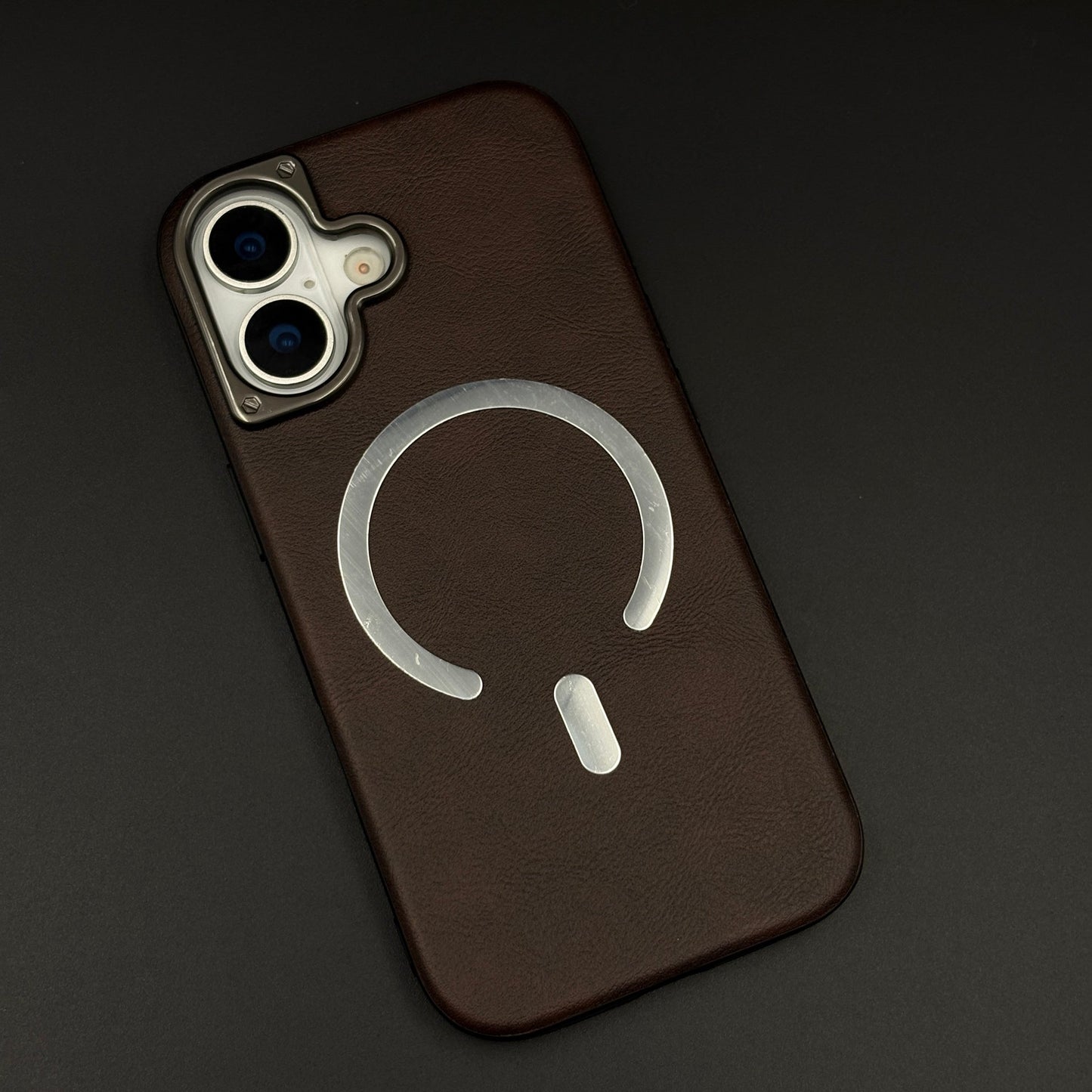 Leather MagSafe Mobile Case Cover for iPhone 17 | Slim Protective Back