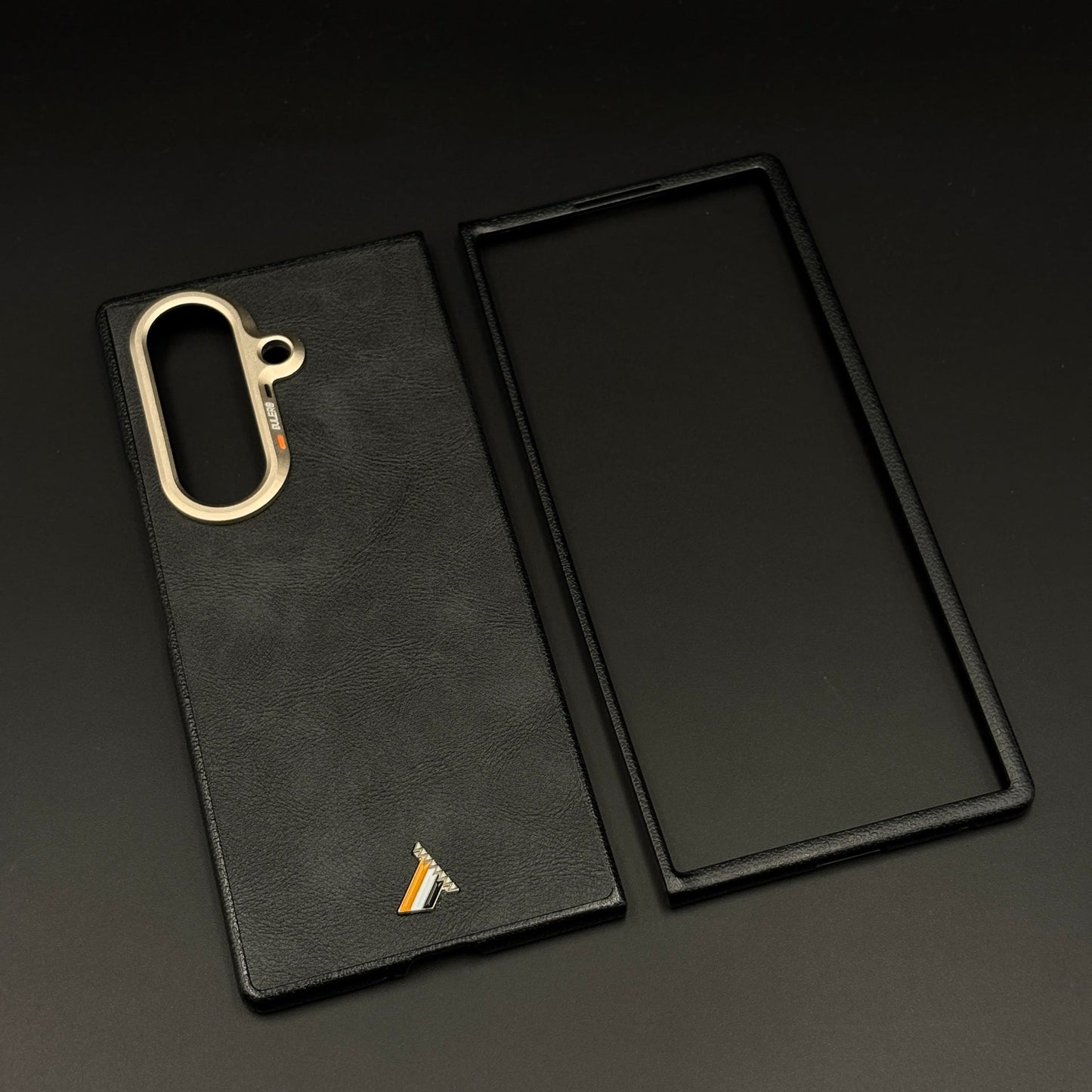 Hidden MagSafe Leather Mobile Case for Samsung Galaxy Z Fold 7 | Slim Back Cover with Magnetic Charging