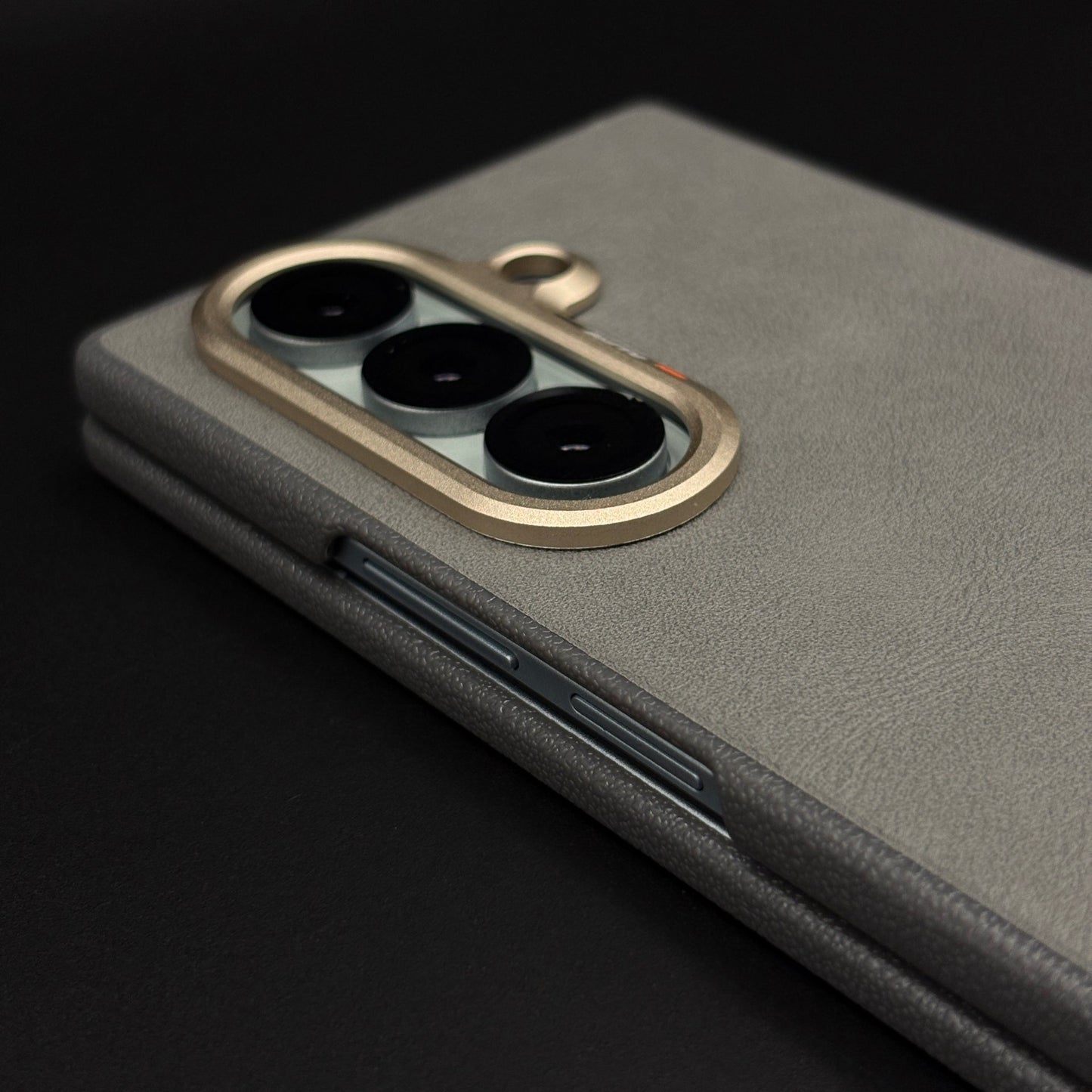Hidden MagSafe Leather Mobile Case for Samsung Galaxy Z Fold 7 | Slim Back Cover with Magnetic Charging